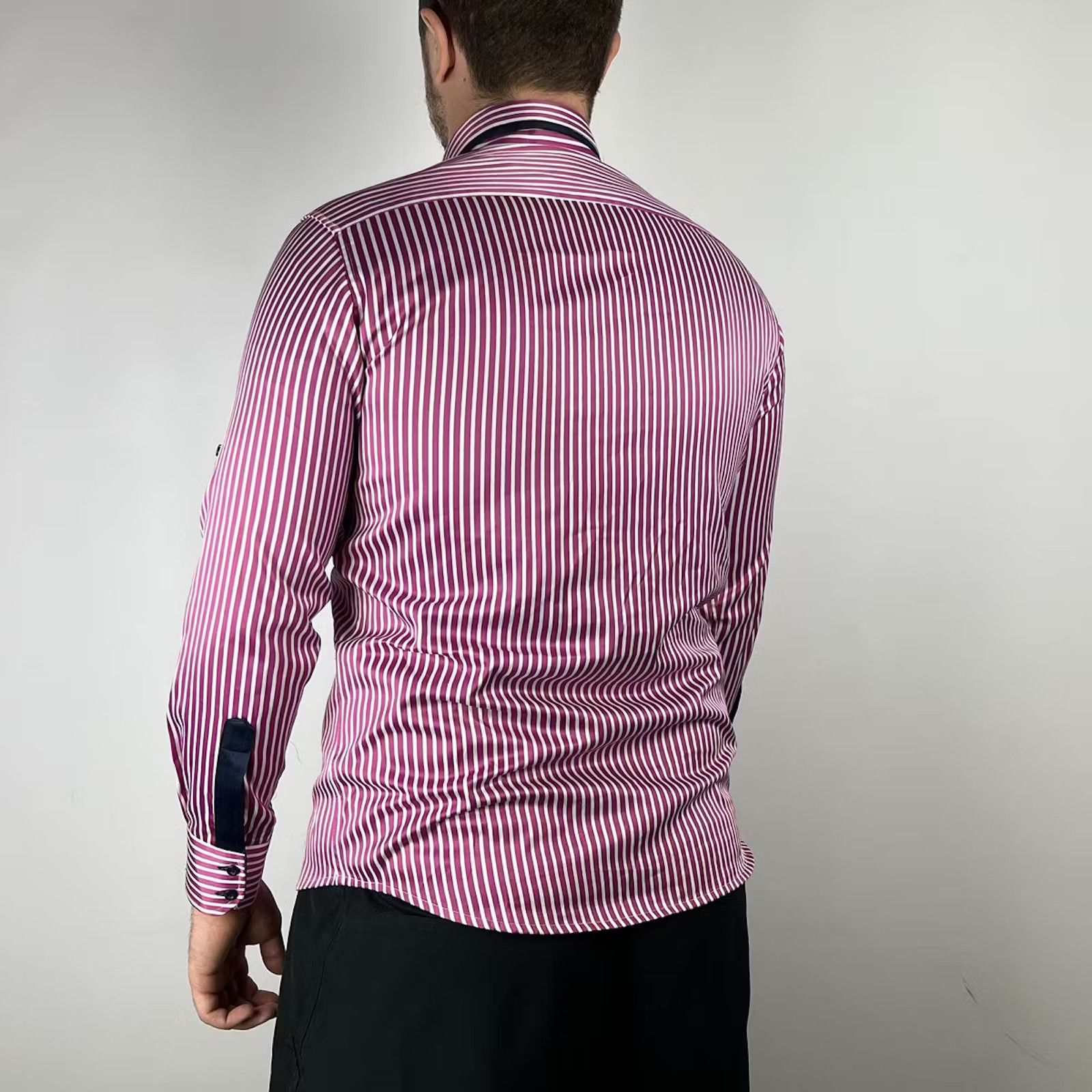 Armani Armani collezioni shirt striped size Medium Size US M / EU 48-50 / 2 - 2 Thumbnail