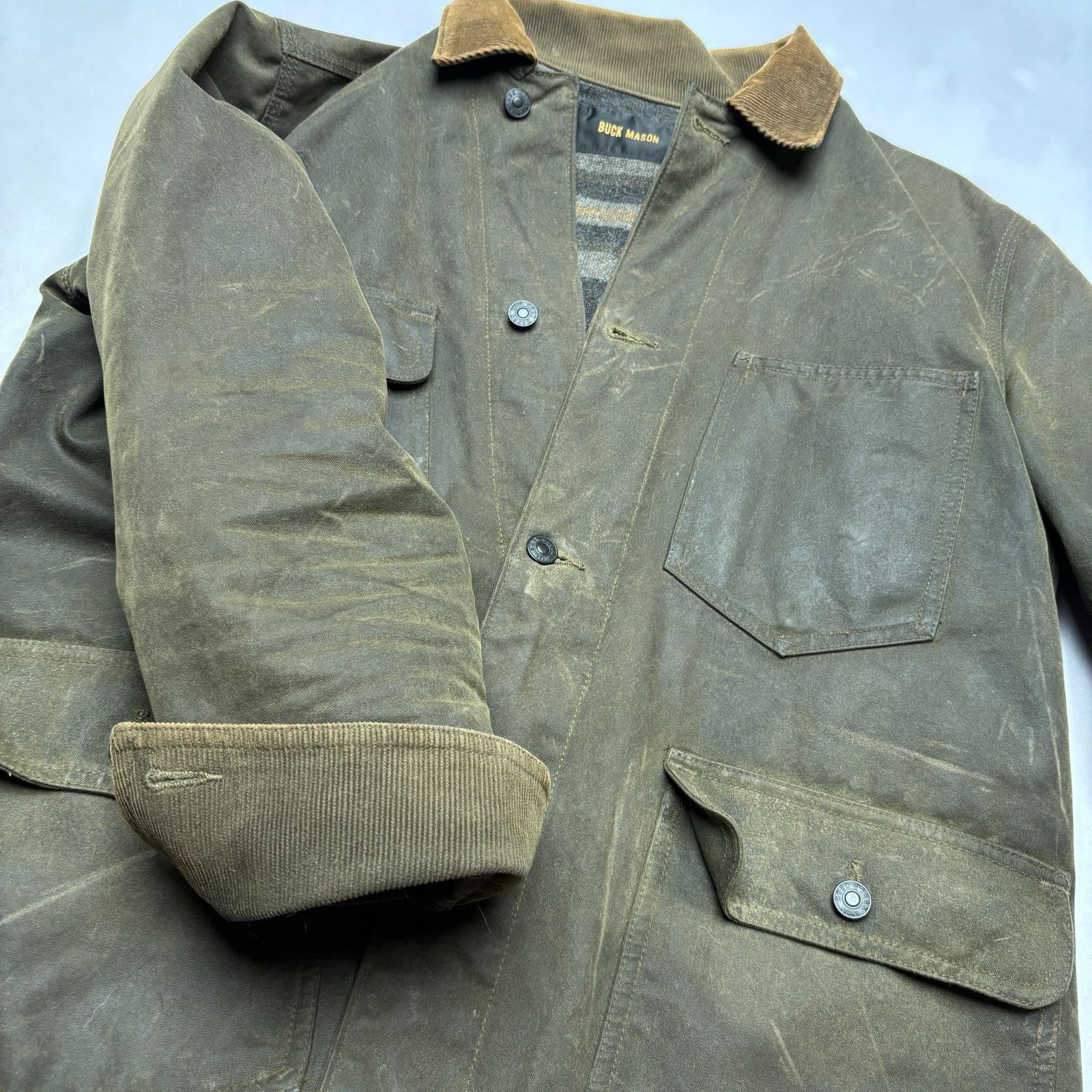 Buck Mason Buck Mason Dry Waxed Canvas Highland Jacket Men's Medium Size US M / EU 48-50 / 2 - 14 Thumbnail