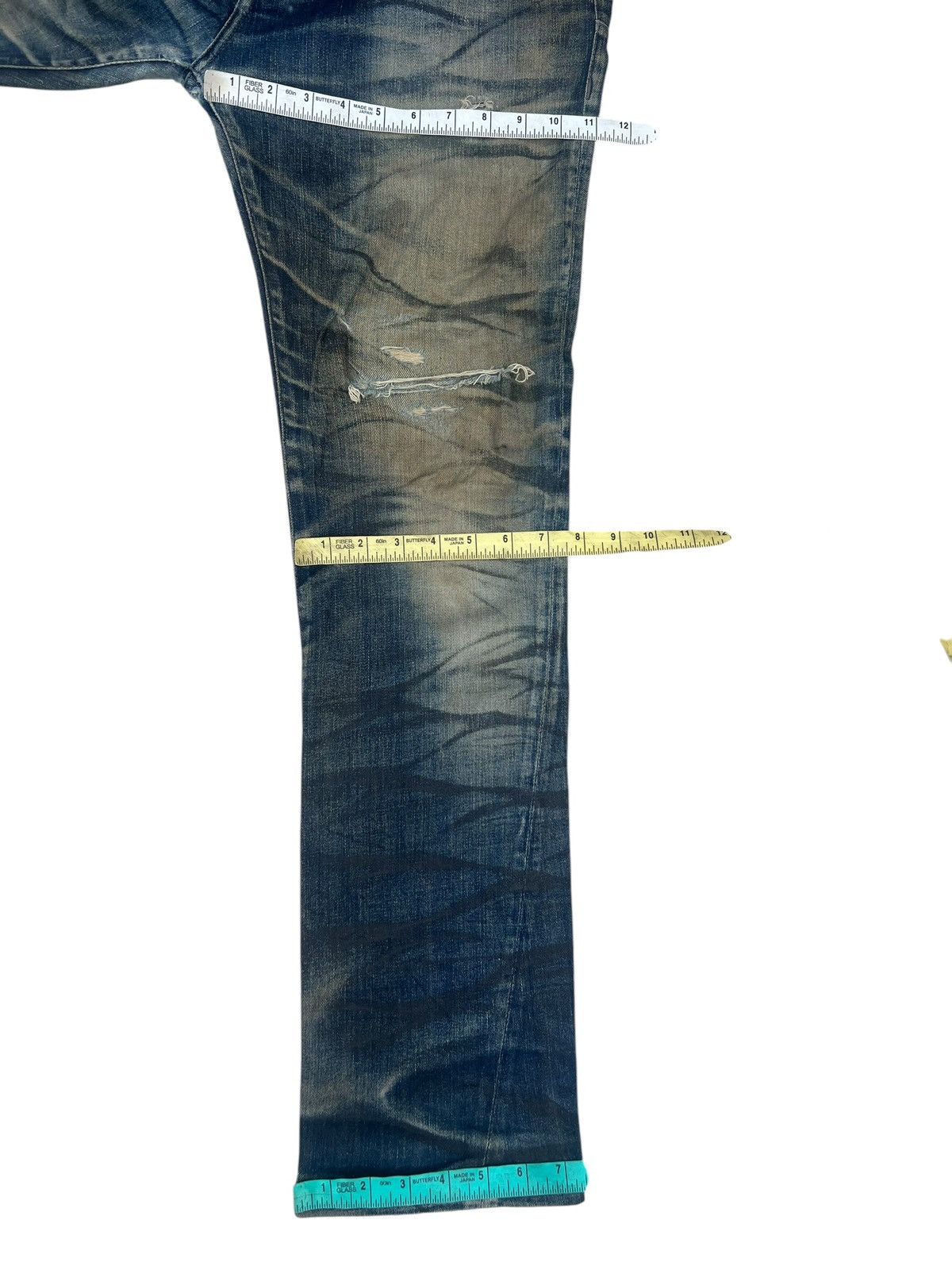 Tornado Mart Trashed Tornado Mart Japan Dirty Muddy Denim Jeans Distress Size US 33 - 3 Thumbnail