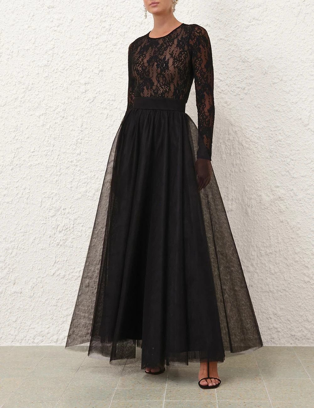 Zimmermann oc11z0226 Tulle Skirt In Black Size 26" / US 2 / IT 38 - 2 Thumbnail