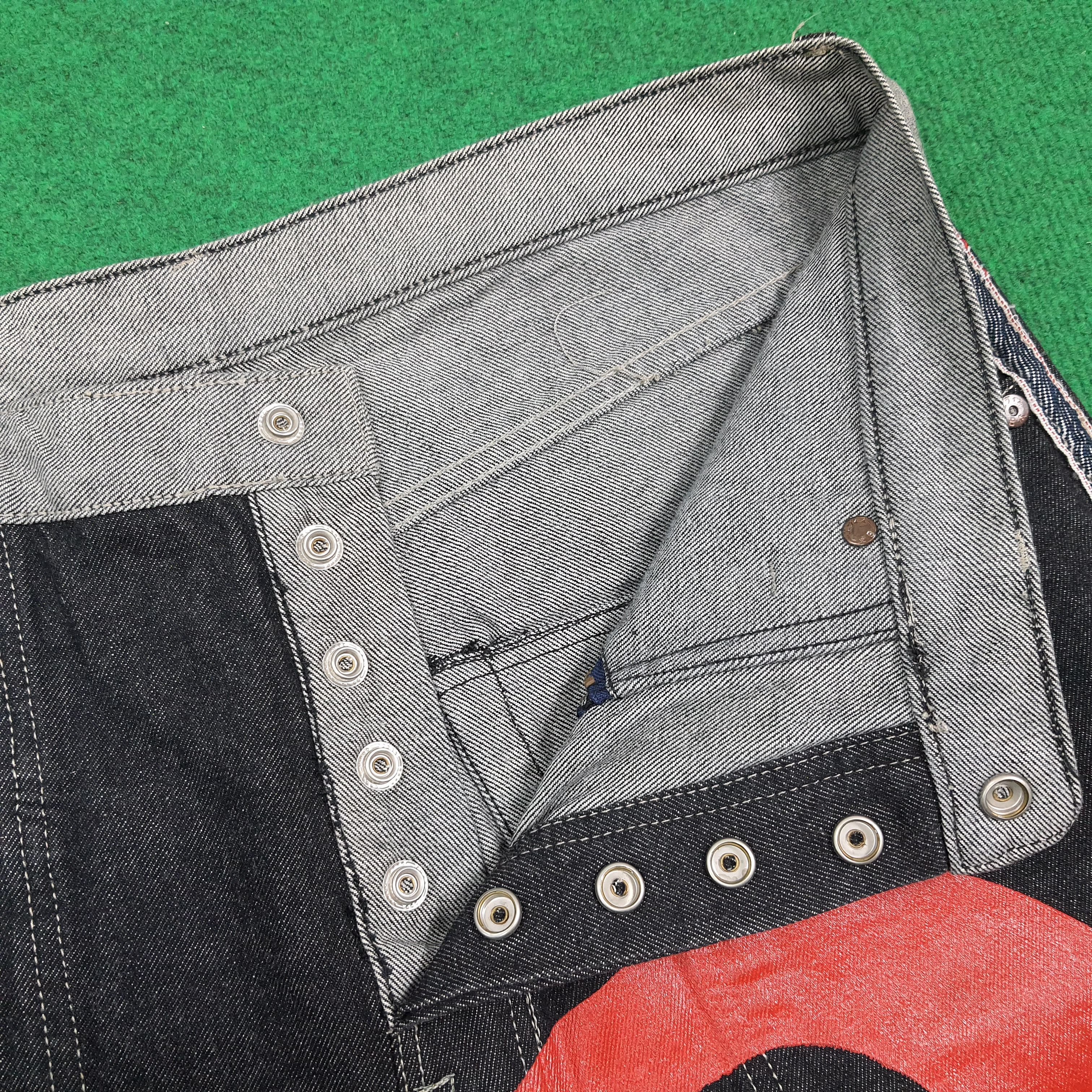 Evisu Vintage Evisu Paris Selvedge Reversible Custom Daicock Jeans Size US 35 - 8 Thumbnail