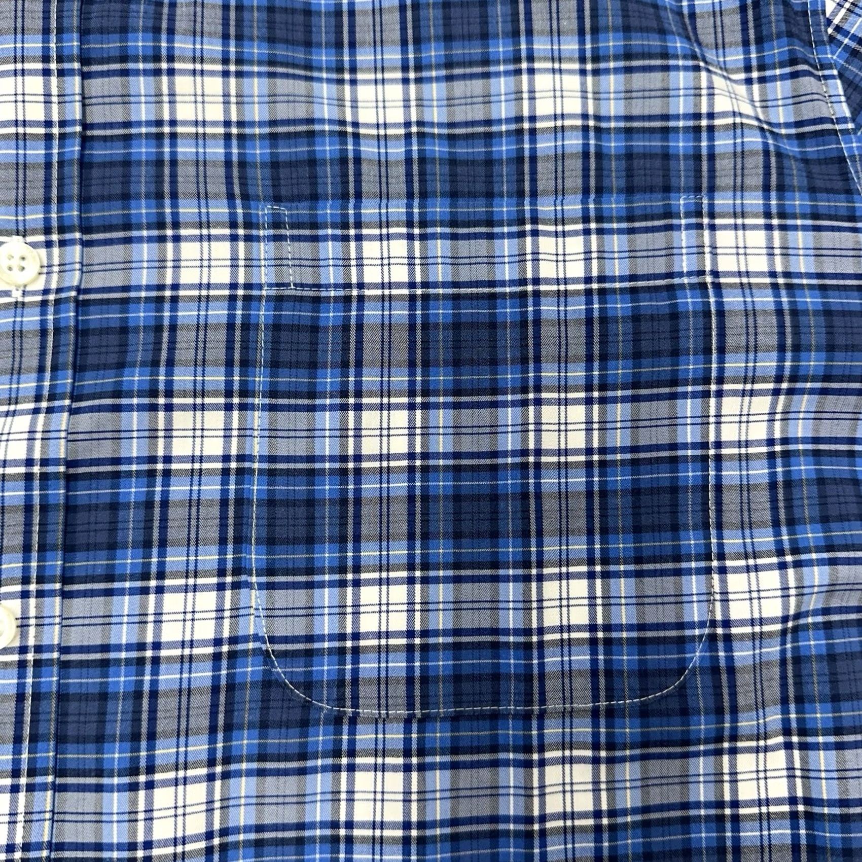 Vineyard Vines Vineyard Vines On The Go Performance Shirt Mens XL Blue Plaid Brrr Button-Down Size US XL / EU 56 / 4 - 4 Thumbnail