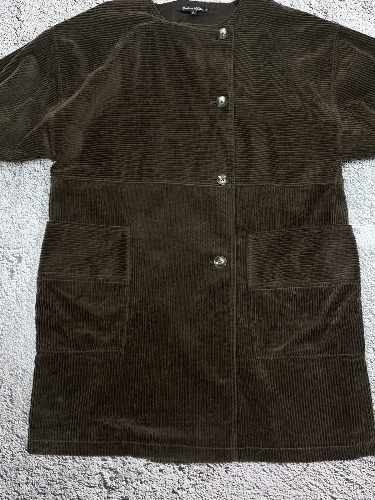 Gudrun Sjoden Gudrun Sjödén Brown Corduroy Boxy Oversized Jacket Coat M Size M / US 6-8 / IT 42-44 - 7 Thumbnail