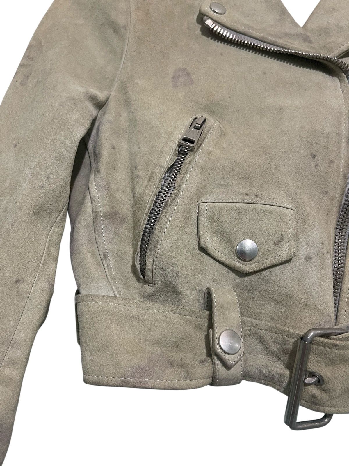 Acne Studios ACNE STUDIOS Suede Biker Jacket Size US S / EU 44-46 / 1 - 4 Thumbnail