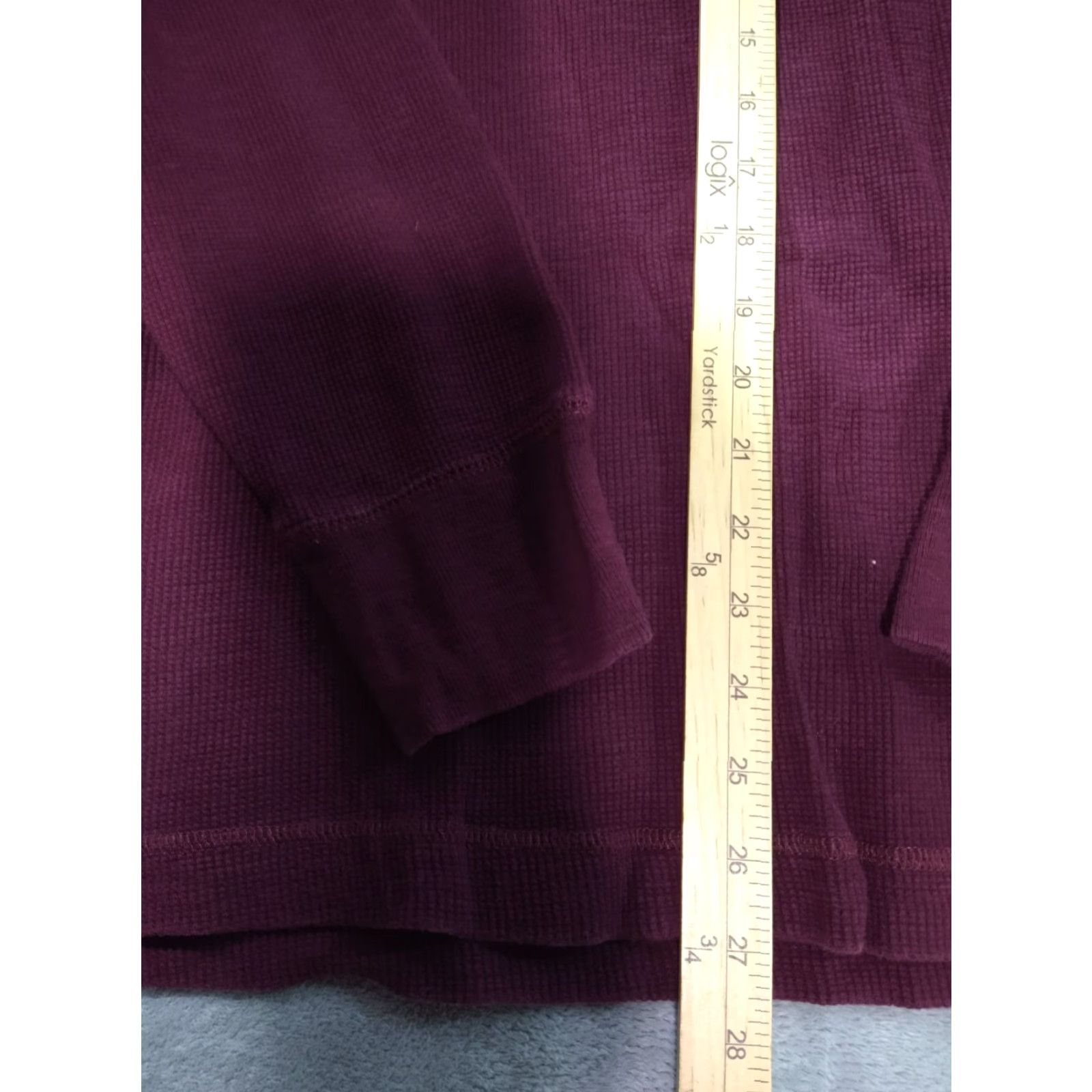 American Eagle Outfitters American Eagle Outfitters Long Sleeve Thermal Shirt Mens Large Red Classic Fit Waffle Knit Size US L / EU 52-54 / 3 - 3 Thumbnail