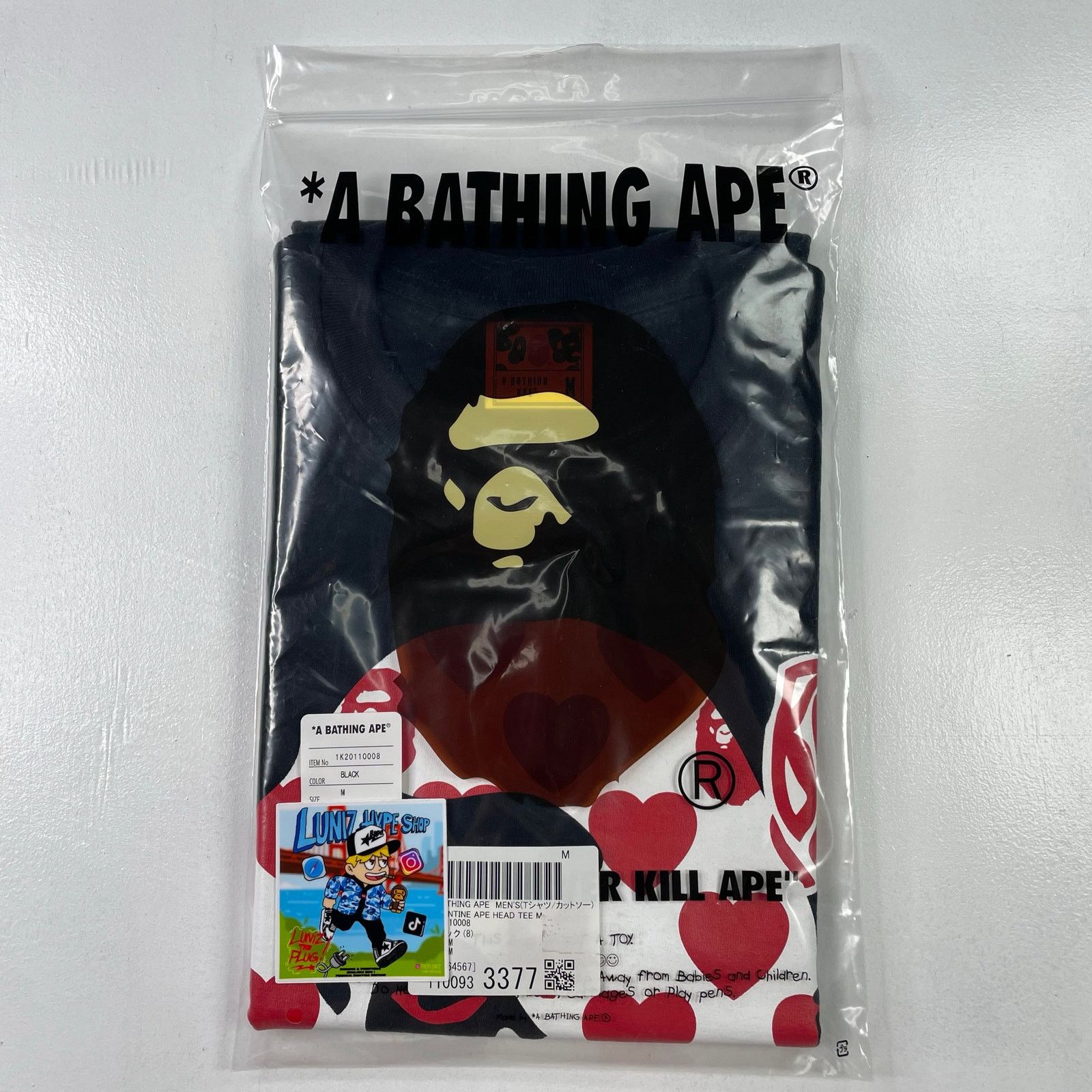 Bape BAPE Valentine Ape Head Exclusive Tee SS24 Size US M / EU 48-50 / 2 - 10 Thumbnail