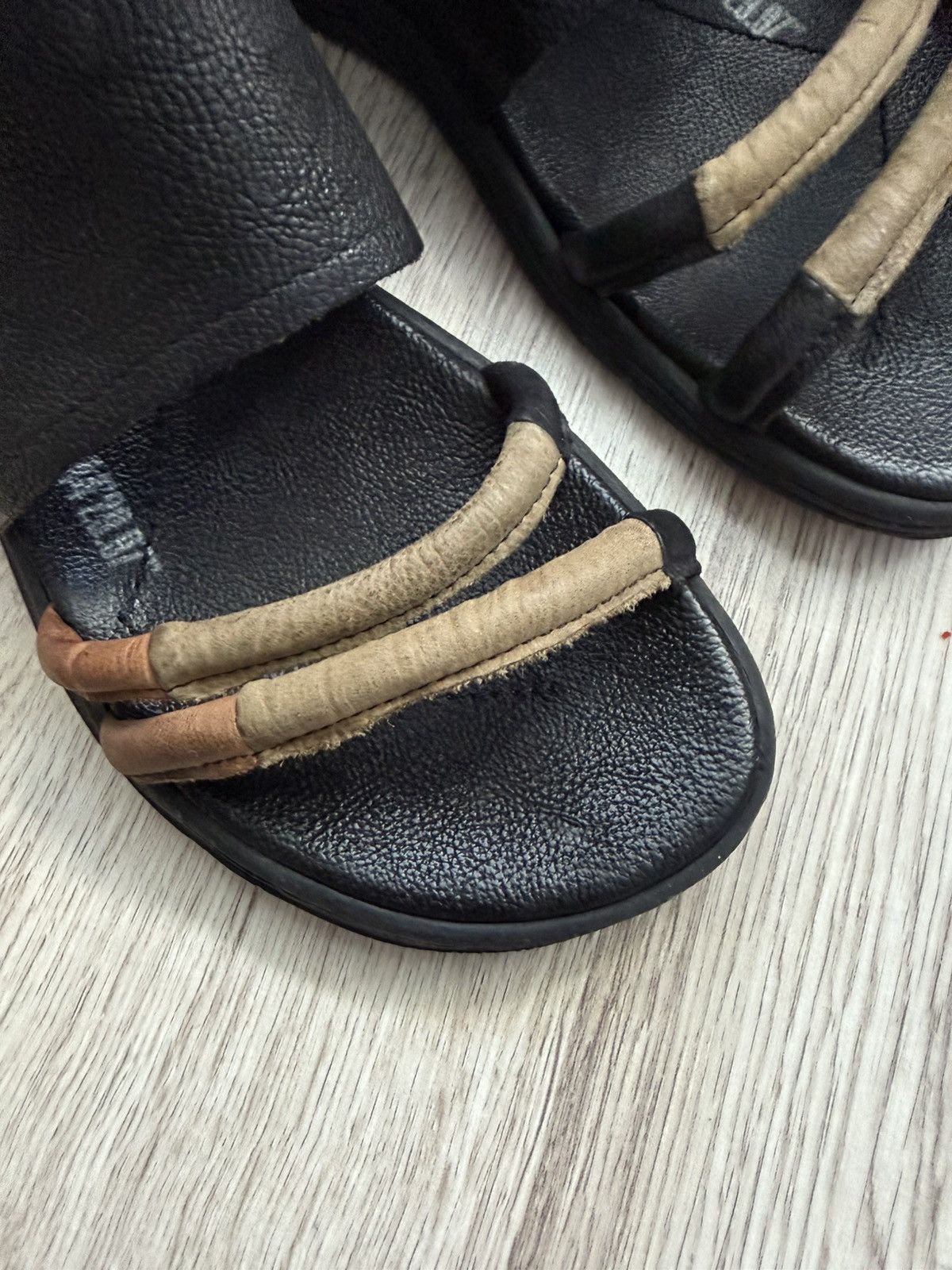 A.S.98 A.S.98 Avant-Garde Leather Sandals EU36 (US6) Made in Italy Size US 6 / IT 36 - 3 Thumbnail