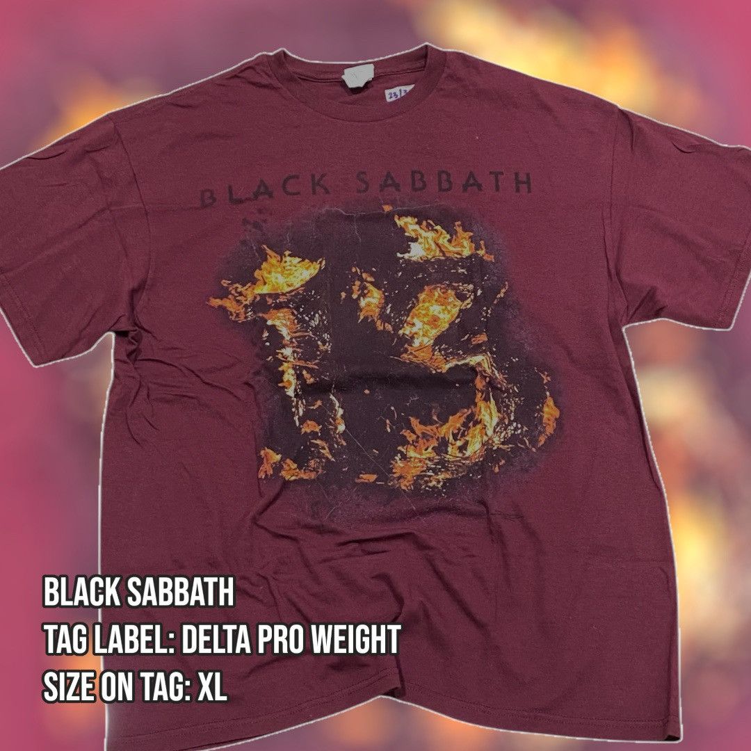 Band Tees × Delta Black Sabbath Band Tee Size US XL / EU 56 / 4 - 1 Thumbnail