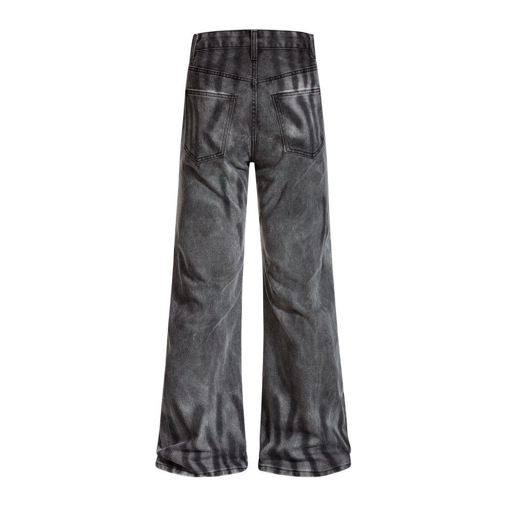 Vintage Men's hippie flared distressed tie-dye dirty jeans Size US 32 / EU 48 - 2 Thumbnail