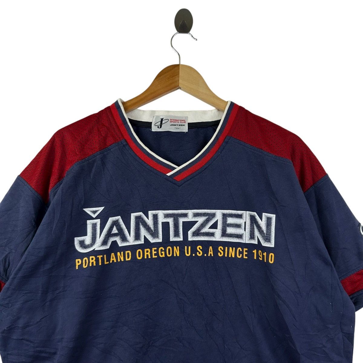 Jantzen Vintage JANTZEN OREGON PORTLAND Stripes Hip Hop T-Shirt Size US XL / EU 56 / 4 - 2 Thumbnail