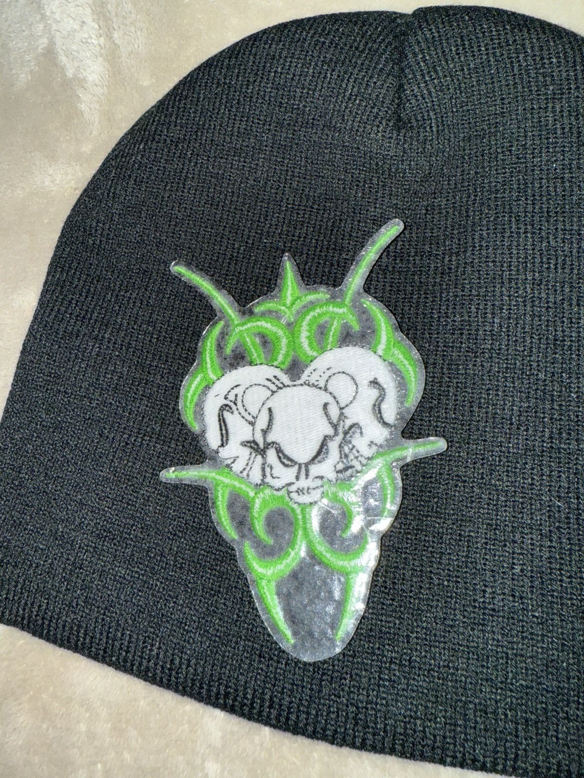 Grimykids × Vintage Grimy Kids Gothic Beanie Size ONE SIZE - 6 Thumbnail