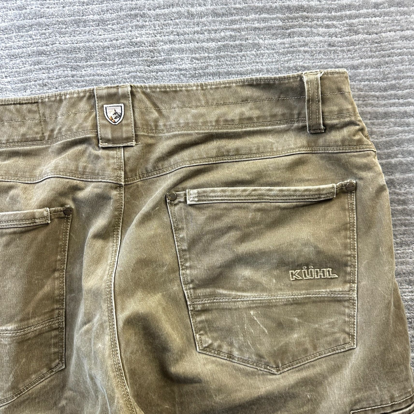 Vintage Kuhl Pants Mens 38x32 Beige Tan Straight Rydr Outdoors Hiking Chino 5-Pocket Regular Size US 38 / EU 54 - 5 Thumbnail