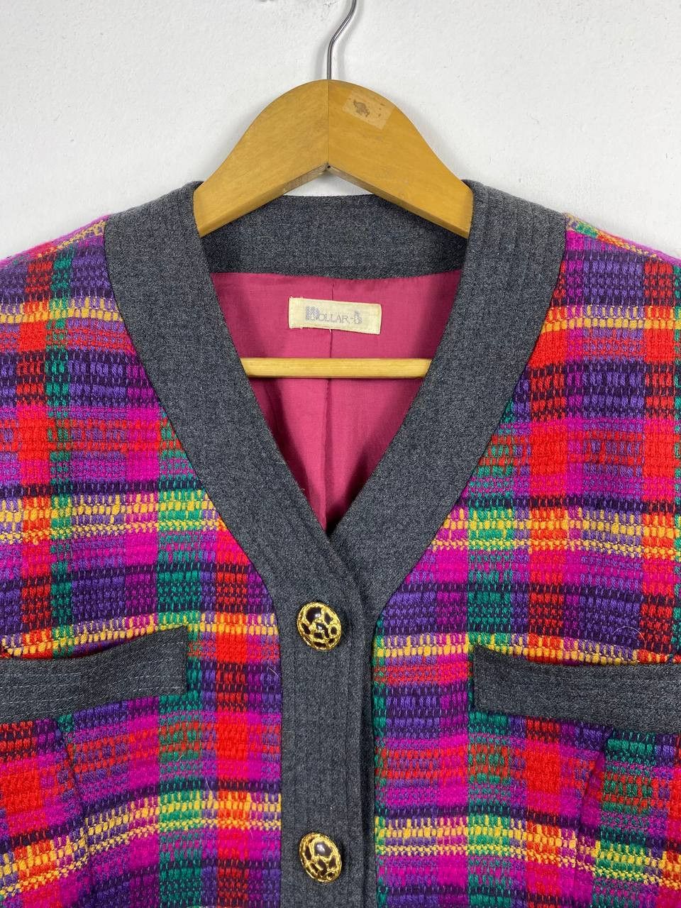 Japanese Brand japanese brand knitted multicolor jacket silk lining Size M / US 6-8 / IT 42-44 - 2 Thumbnail