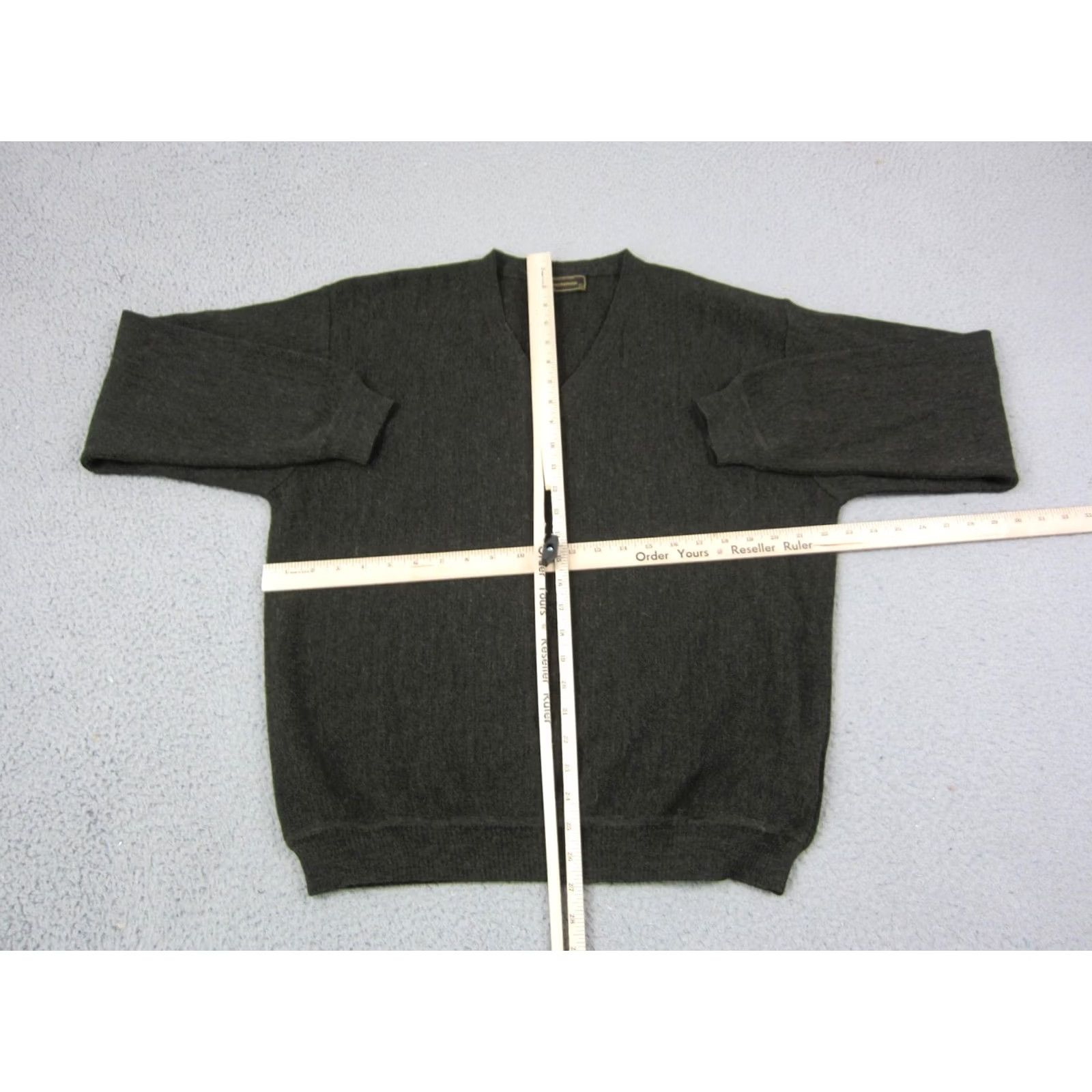 Vintage VINTAGE Peru Unlimited Sweater Mens Large Green Knit Alpaca Wool V-Neck 90s Size US L / EU 52-54 / 3 - 5 Thumbnail