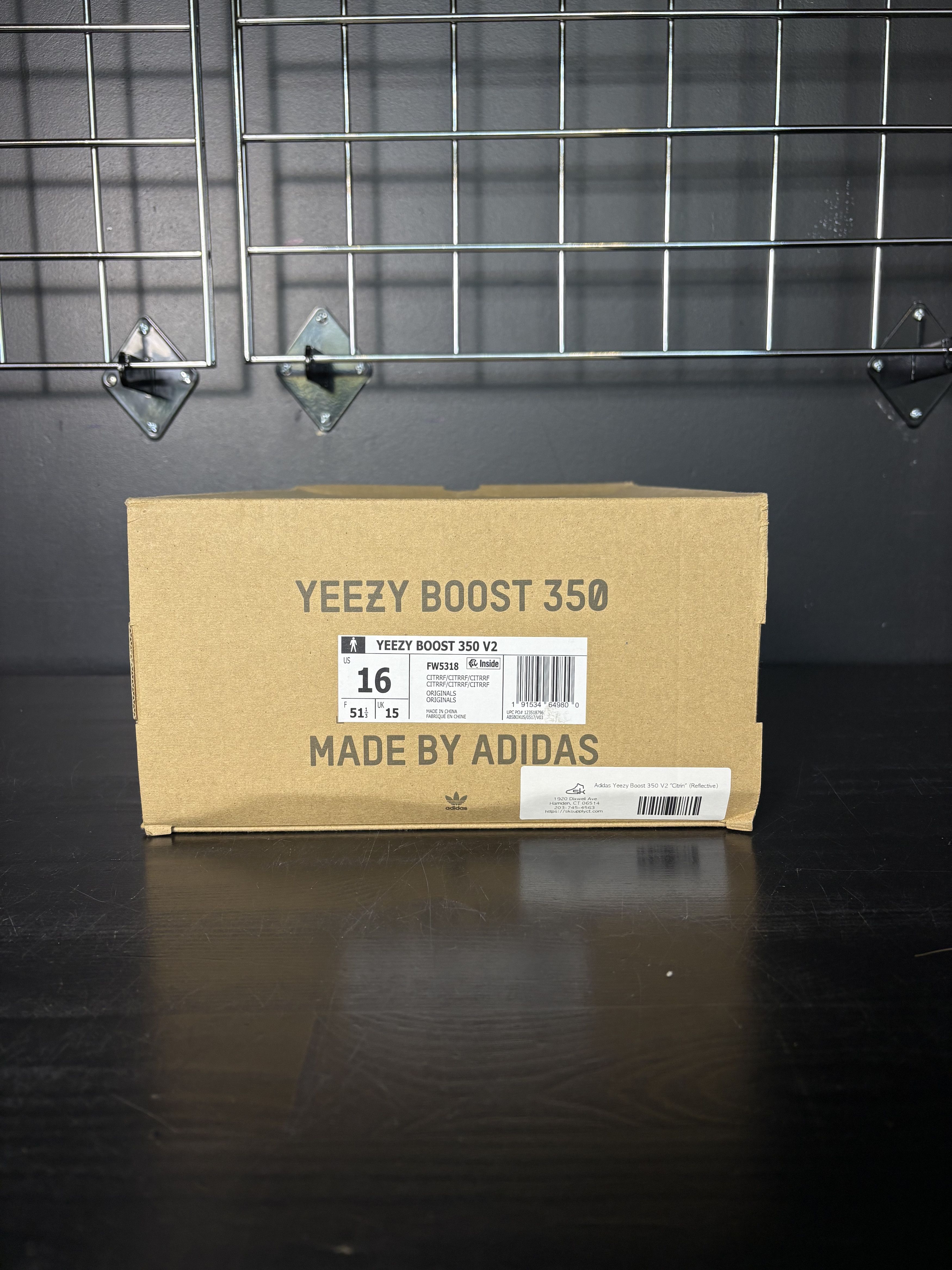 Yeezy Adidas Yeezy Boost 350 V2 "Citrin" (Reflective) -16M Size US 15 / EU 48 - 7 Thumbnail