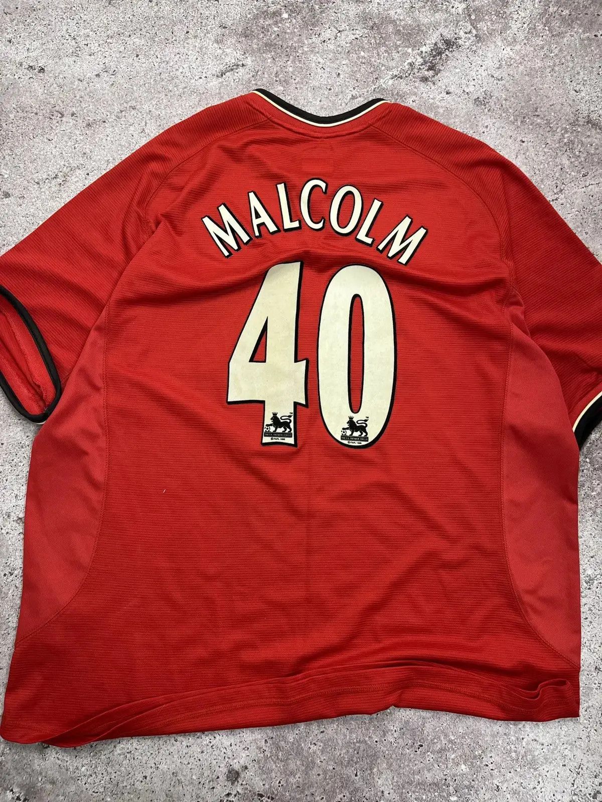 Vintage MANCHESTER UNITED MALCOLM JERSEY SOCCER VINTAGE ENGLAND MU Size US XXL / EU 58 / 5 - 2 Thumbnail