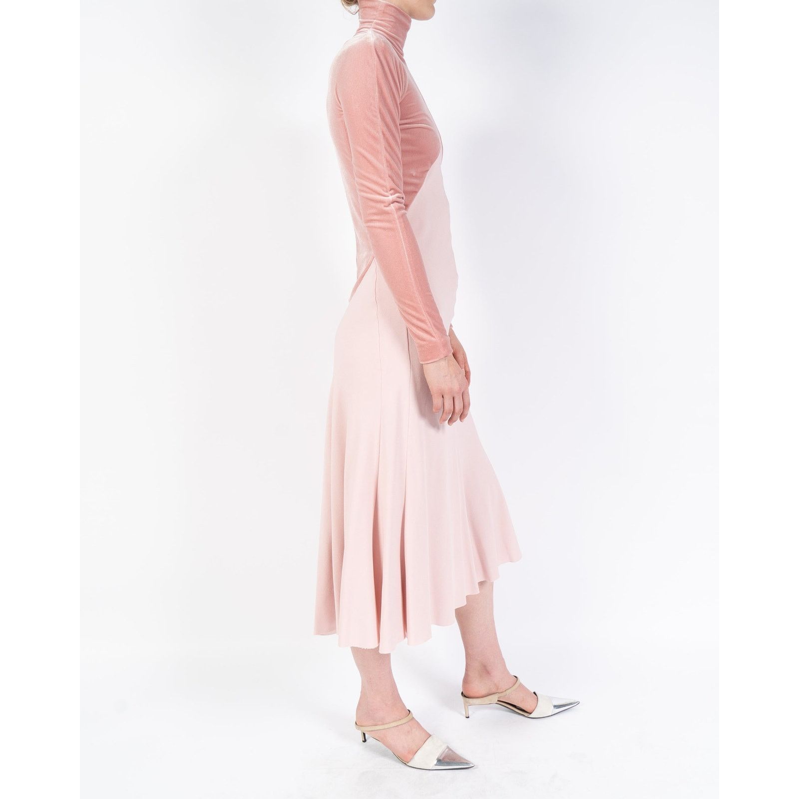 Haider Ackermann FW18 Turtleneck Rose Dress Size S / US 4 / IT 40 - 3 Thumbnail