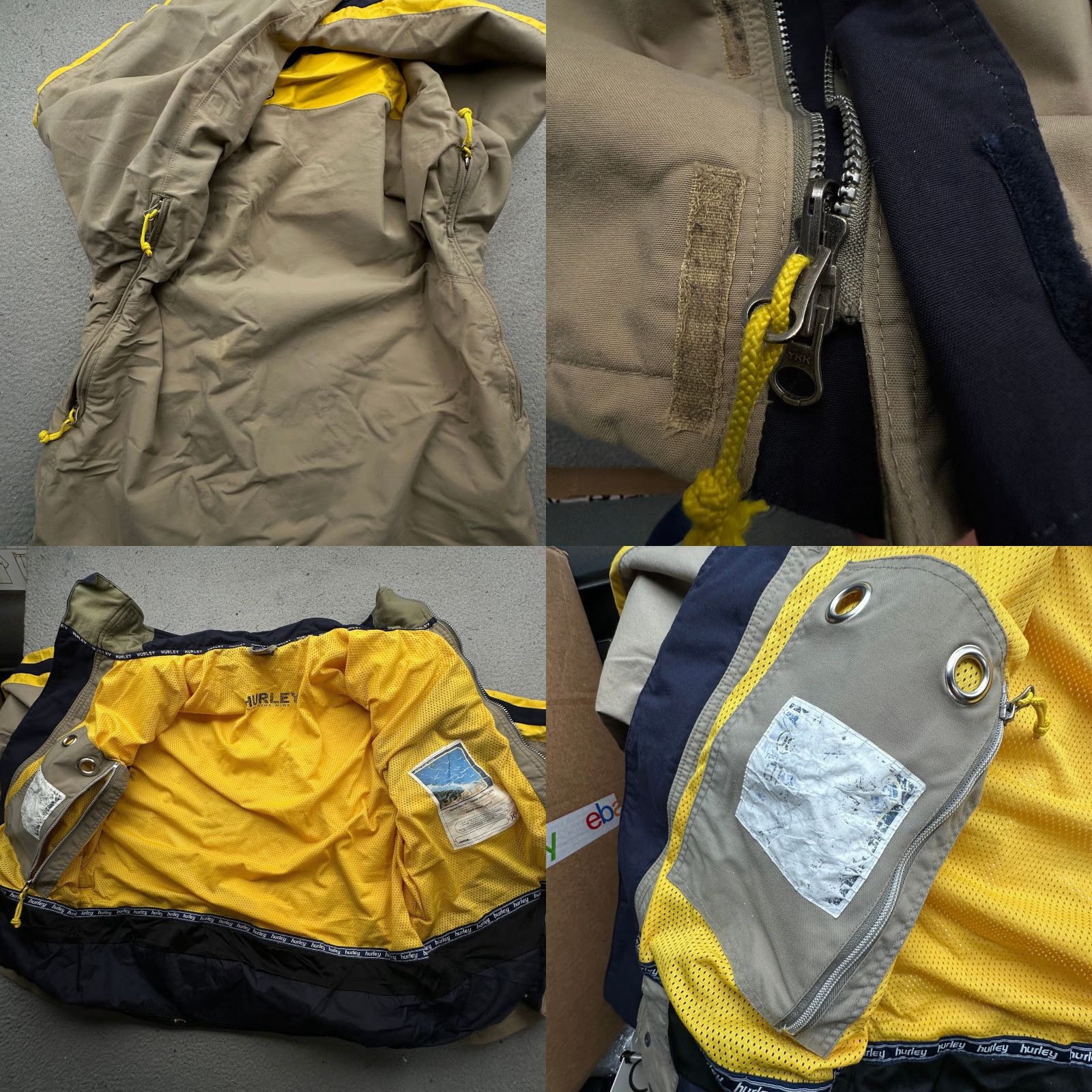 Hurley VINTAGE Hurley 999 Ski Snowboard Jacket Mens L Brown Yellow Jacket Mens 999 Ski Snowboard Pattern Solid 80s 90s Size US L / EU 52-54 / 3 - 9 Thumbnail