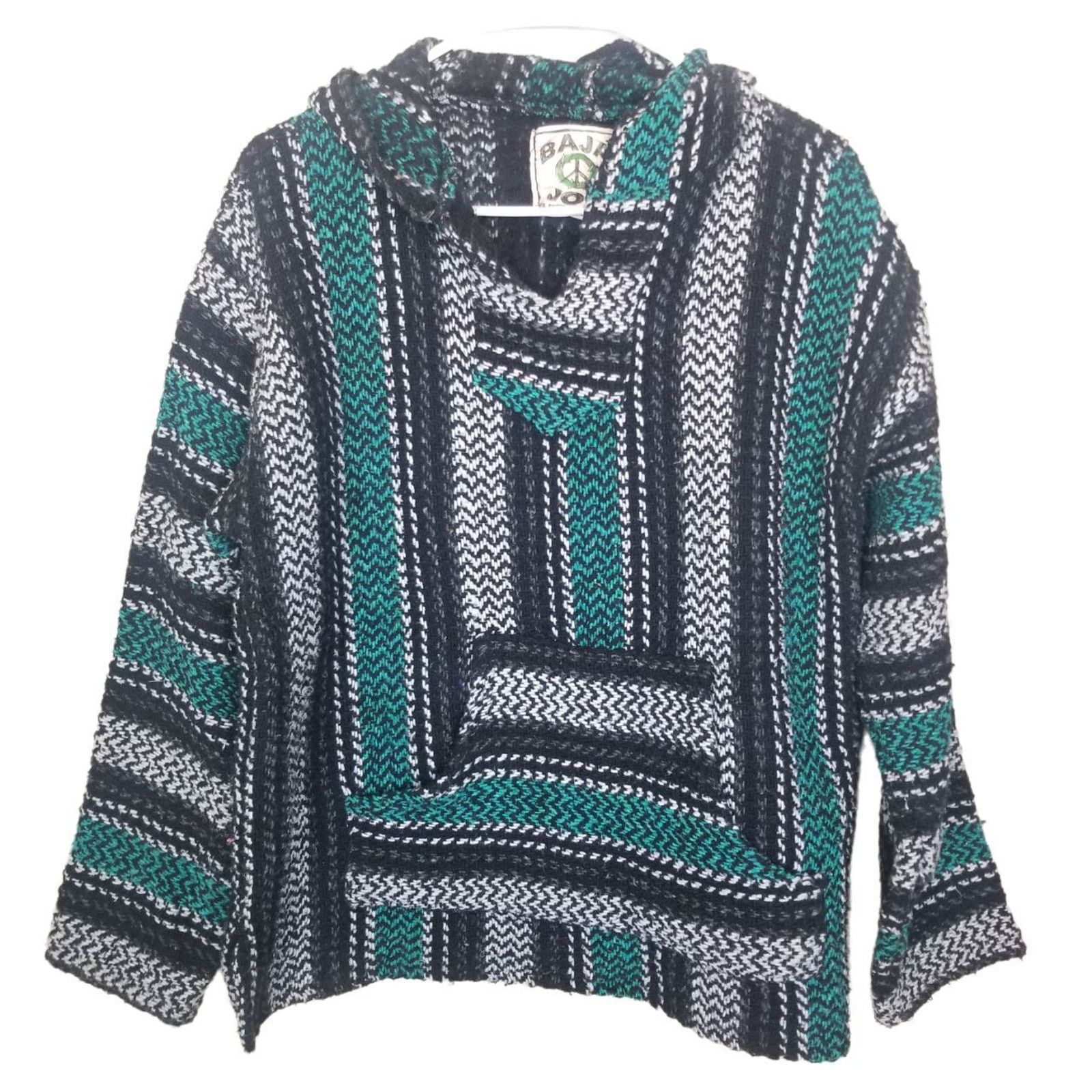Baja Joe Baja Joe Mens Mexican Hoodie Drug Rug Hippie Beach Blanket Size US S / EU 44-46 / 1 - 1 Thumbnail