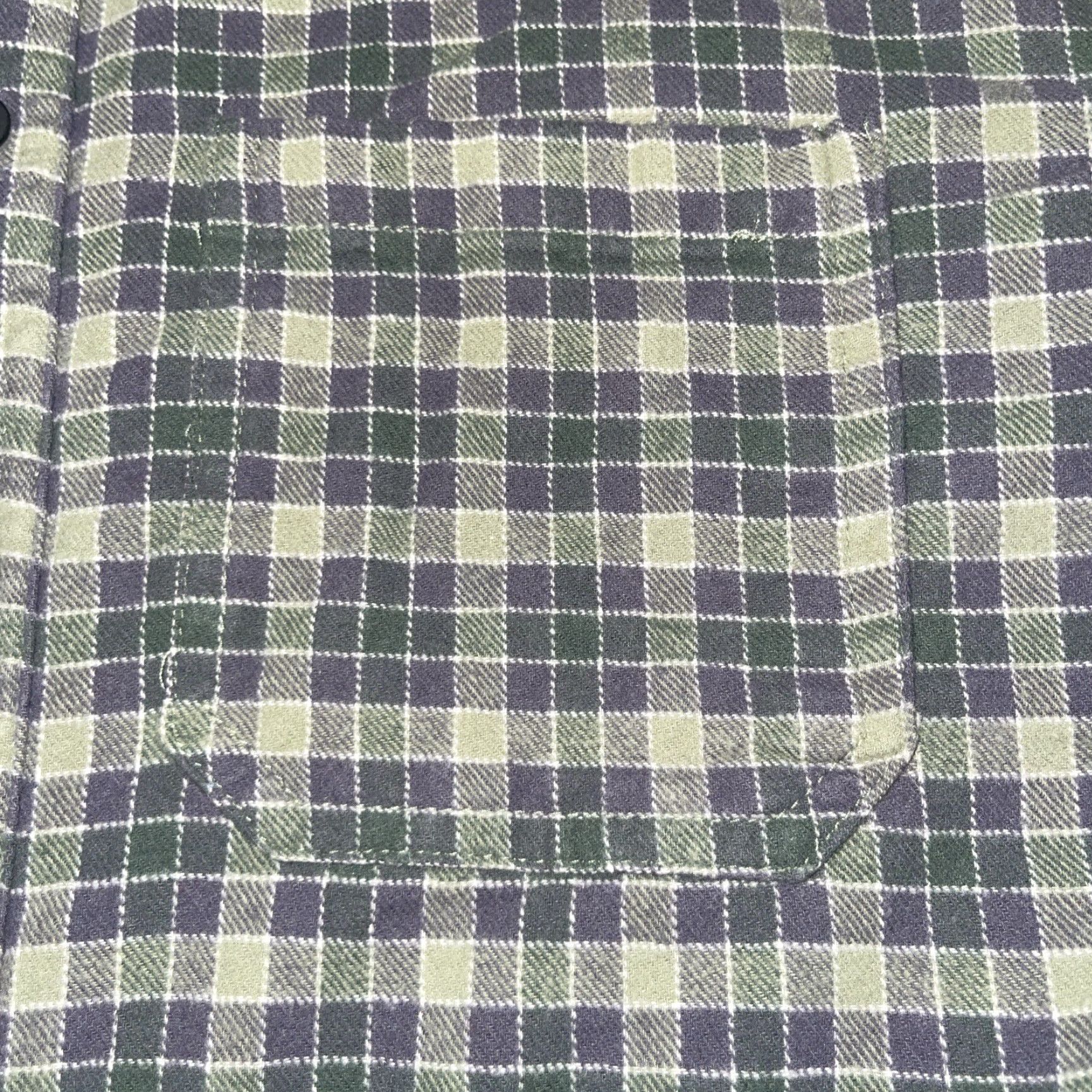 Vintage RSQ Collective Flannel Button-Up Shirt Mens L Green Purple Plaid Long Sleeve Casual Soft Pocket Size US L / EU 52-54 / 3 - 5 Thumbnail