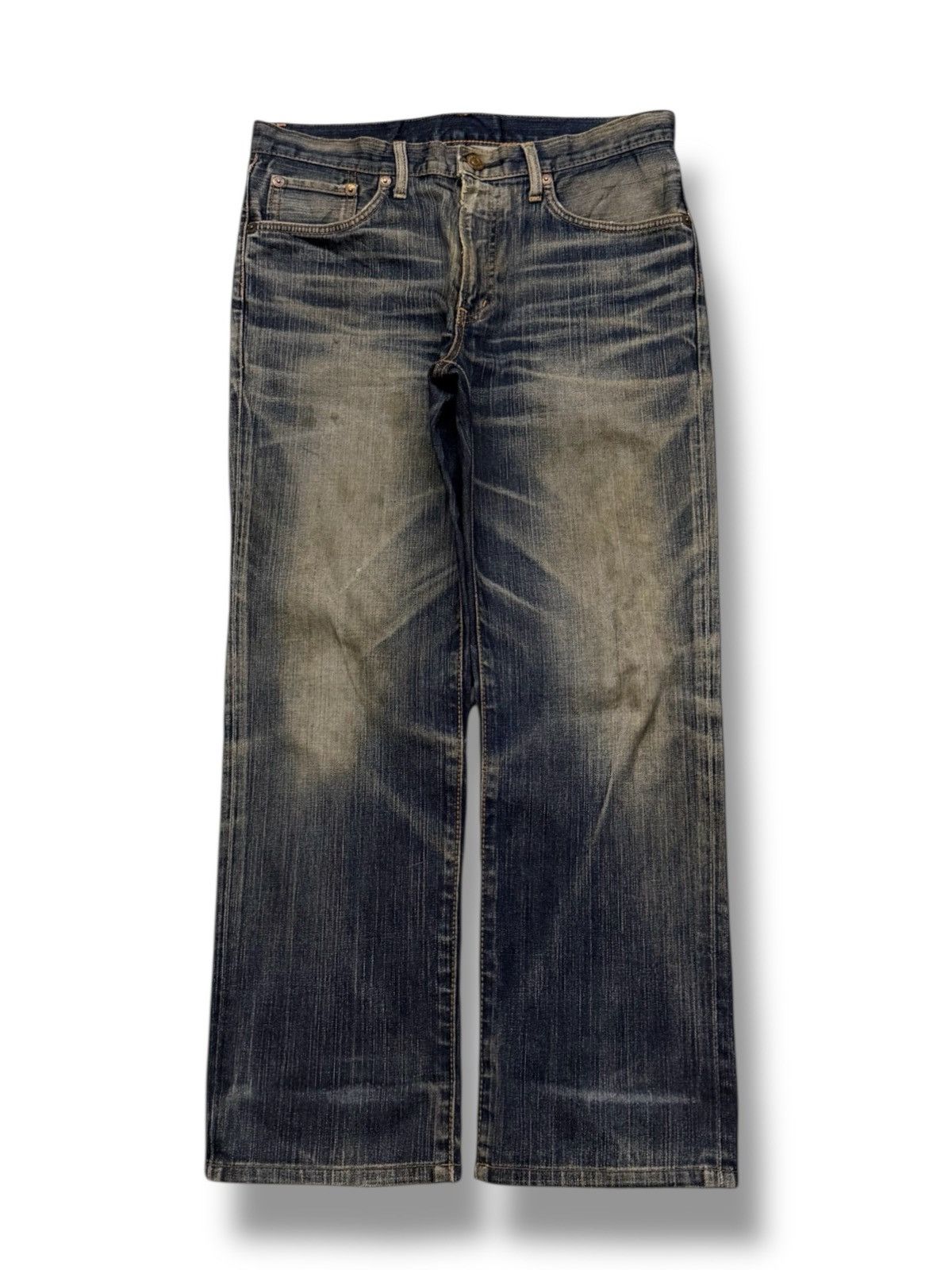 Edwin Vintage Edwin 502 Made In Japan | Vintage Mud Wash Denim W35 Size US 35 - 2 Thumbnail