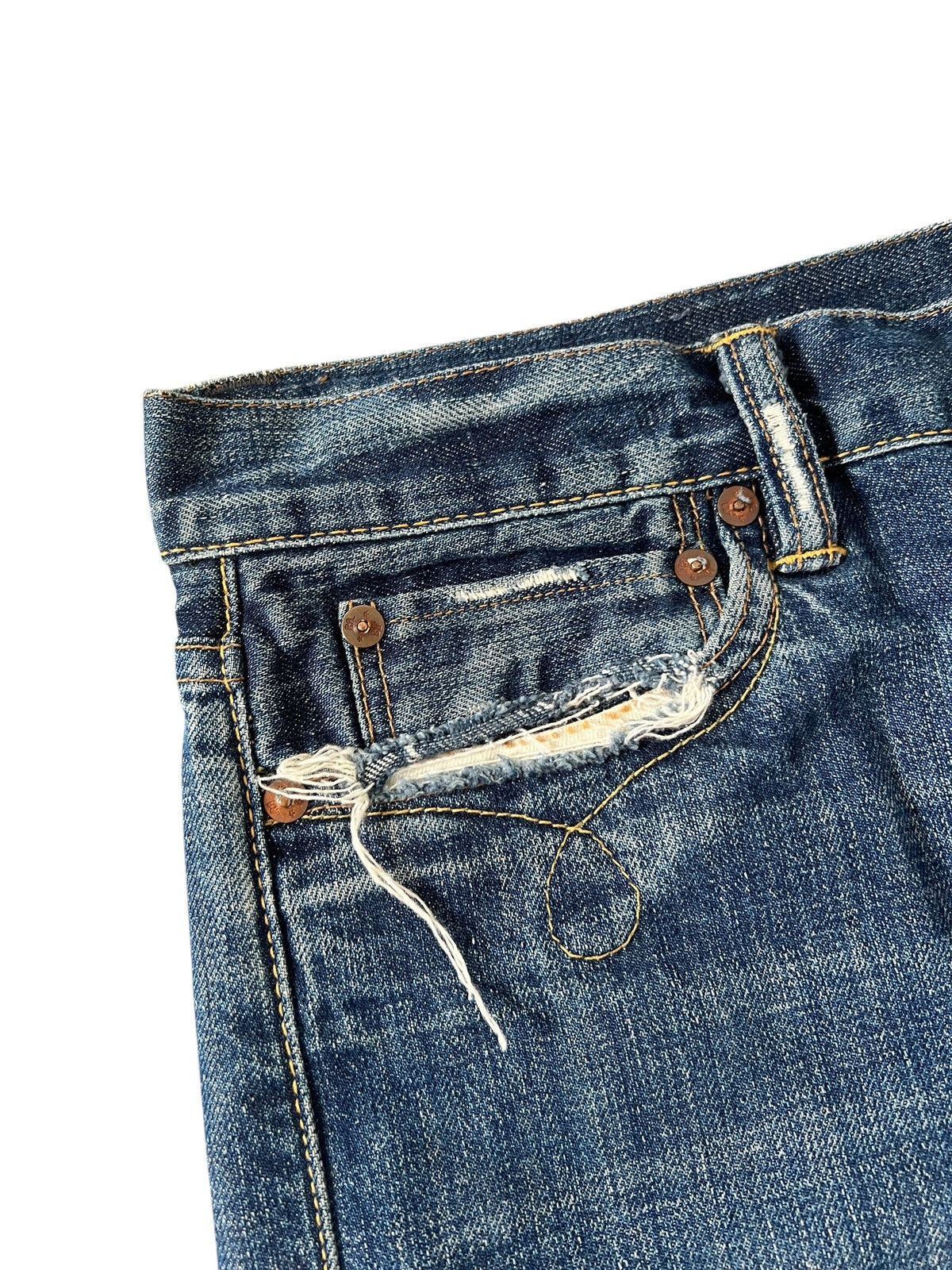 RRL Ralph Lauren Vintage RRL Slim Fit Light Bootcut Jeans Size 32" / US 10 / IT 46 - 5 Thumbnail