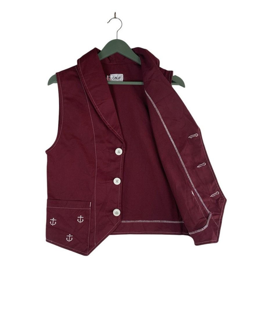 Vintage Vtg 90s CALIF shawl colar usn workwear vest jacket Size US S / EU 44-46 / 1 - 2 Thumbnail