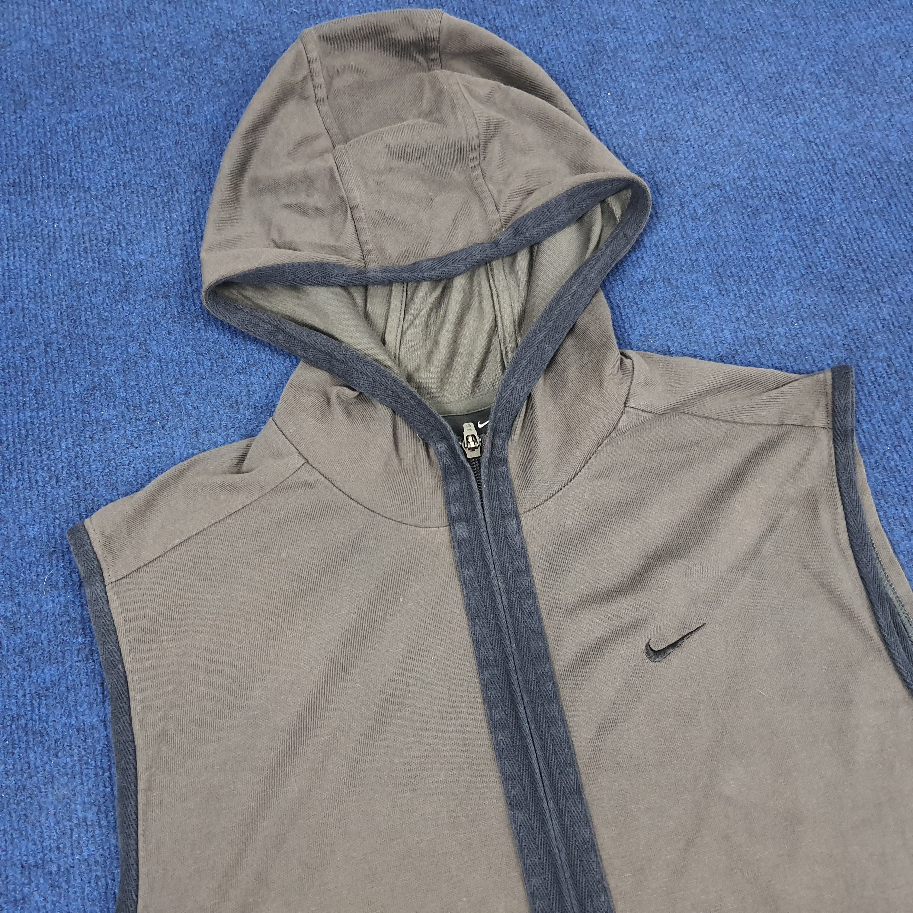 Nike × Vintage Vintage Nike Gym Training Sleeveless Hoodie Zipper Size US M / EU 48-50 / 2 - 2 Thumbnail