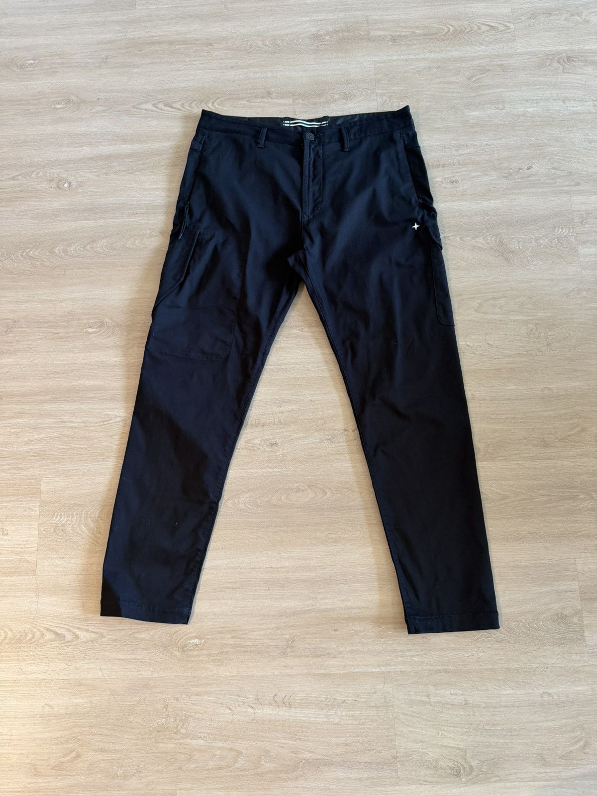 Stone Island Stellina Black Minimal Cargo Pant