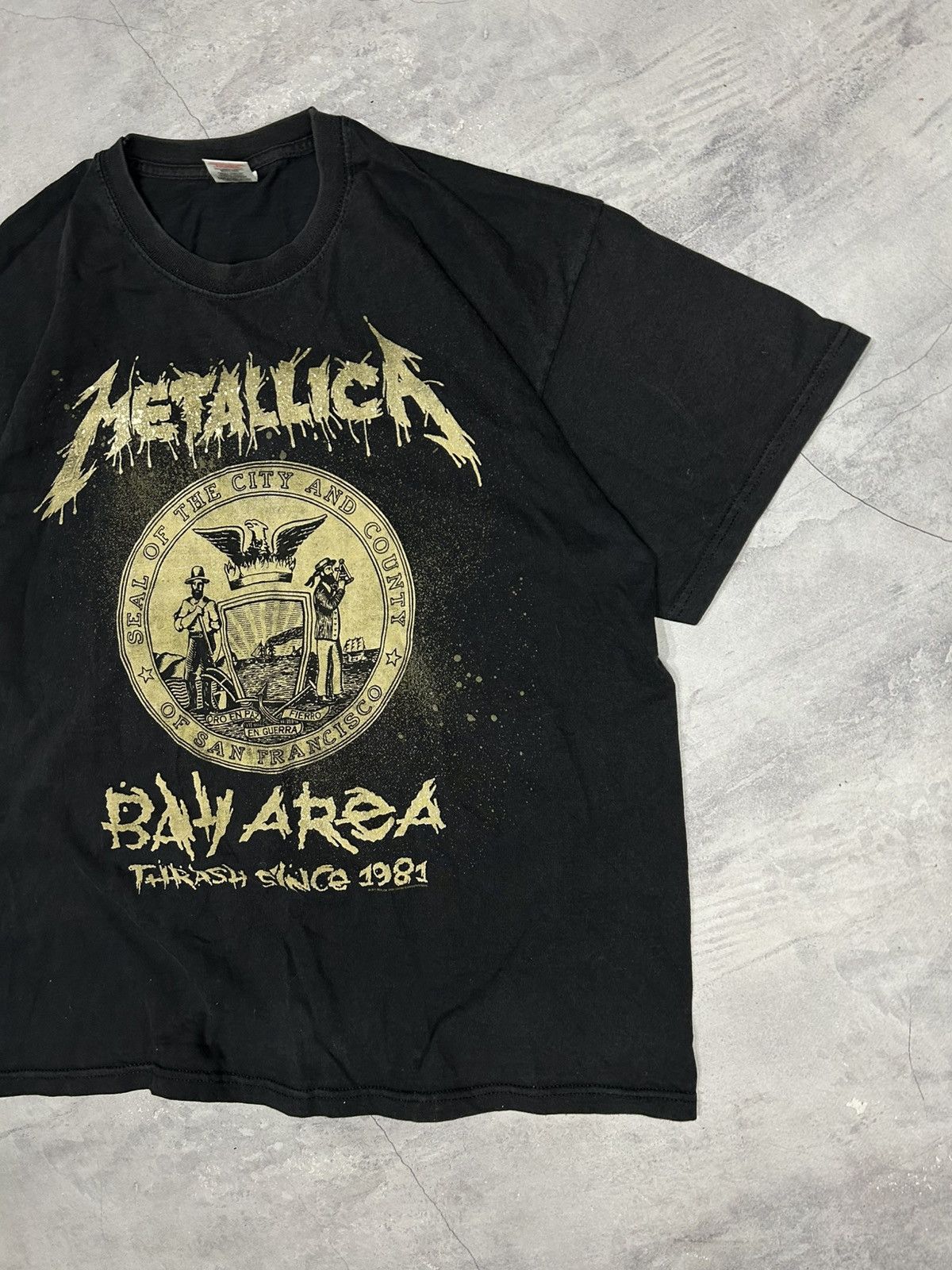 Metallica Vintage 00s Metallica Shirt Bay Area Thrash Since 1981 Size US XL / EU 56 / 4 - 2 Thumbnail