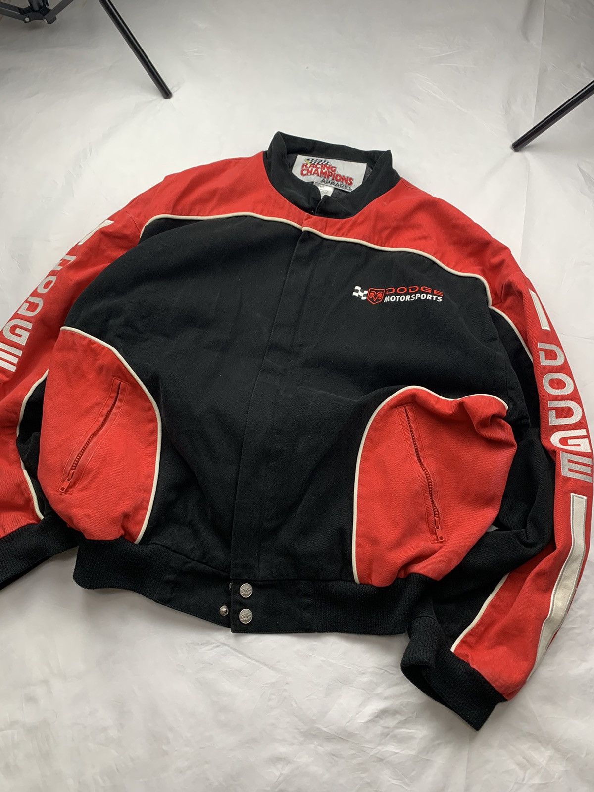 NASCAR Vintage 2000s Nascar Dodge Racing Jacket Size US XXL / EU 58 / 5 - 2 Thumbnail