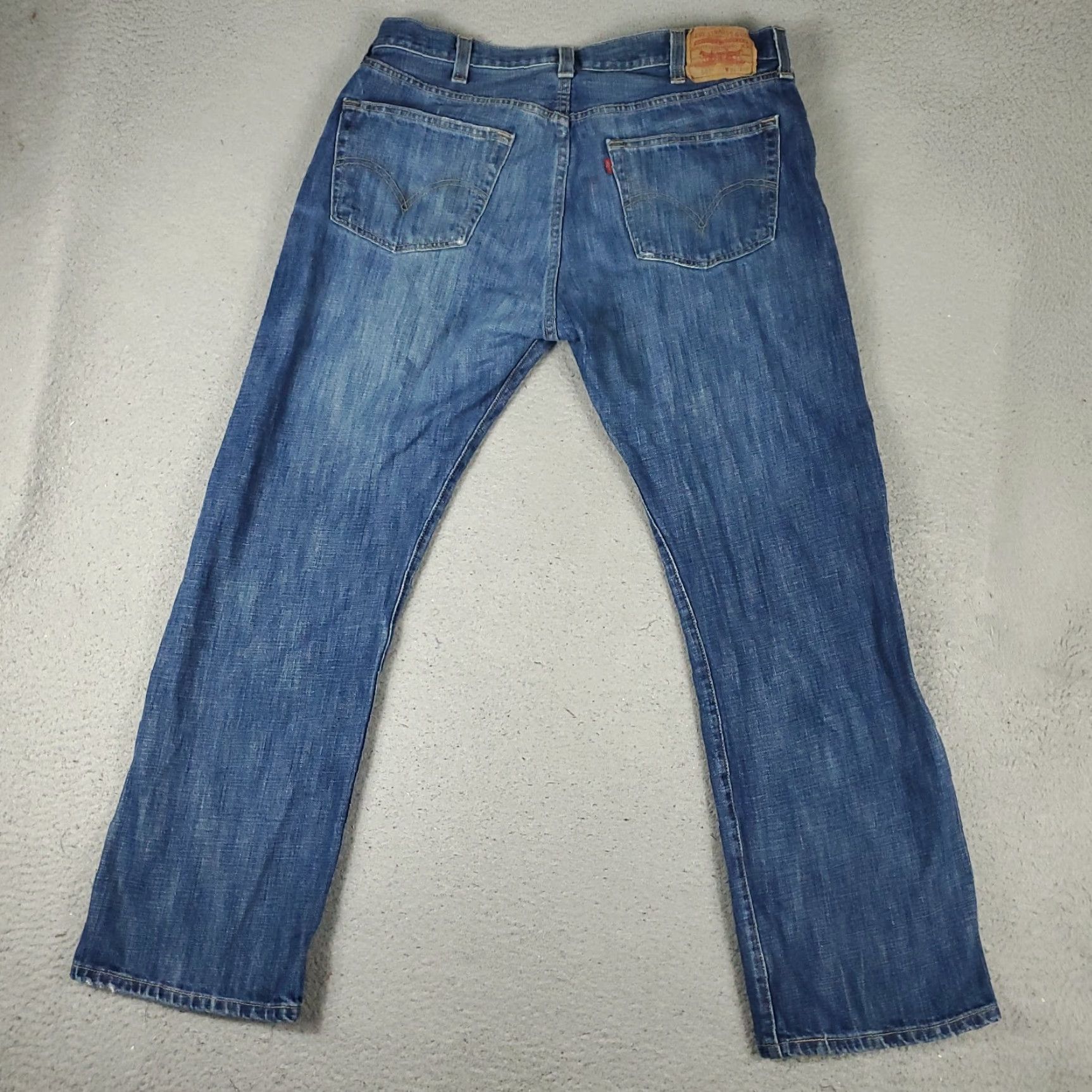 Levi's Levis 501 Jeans Men 38x30 Blue Denim Button Fly Straight Leg Regular Fit Casual Pants Size US 38 / EU 54 - 7 Thumbnail