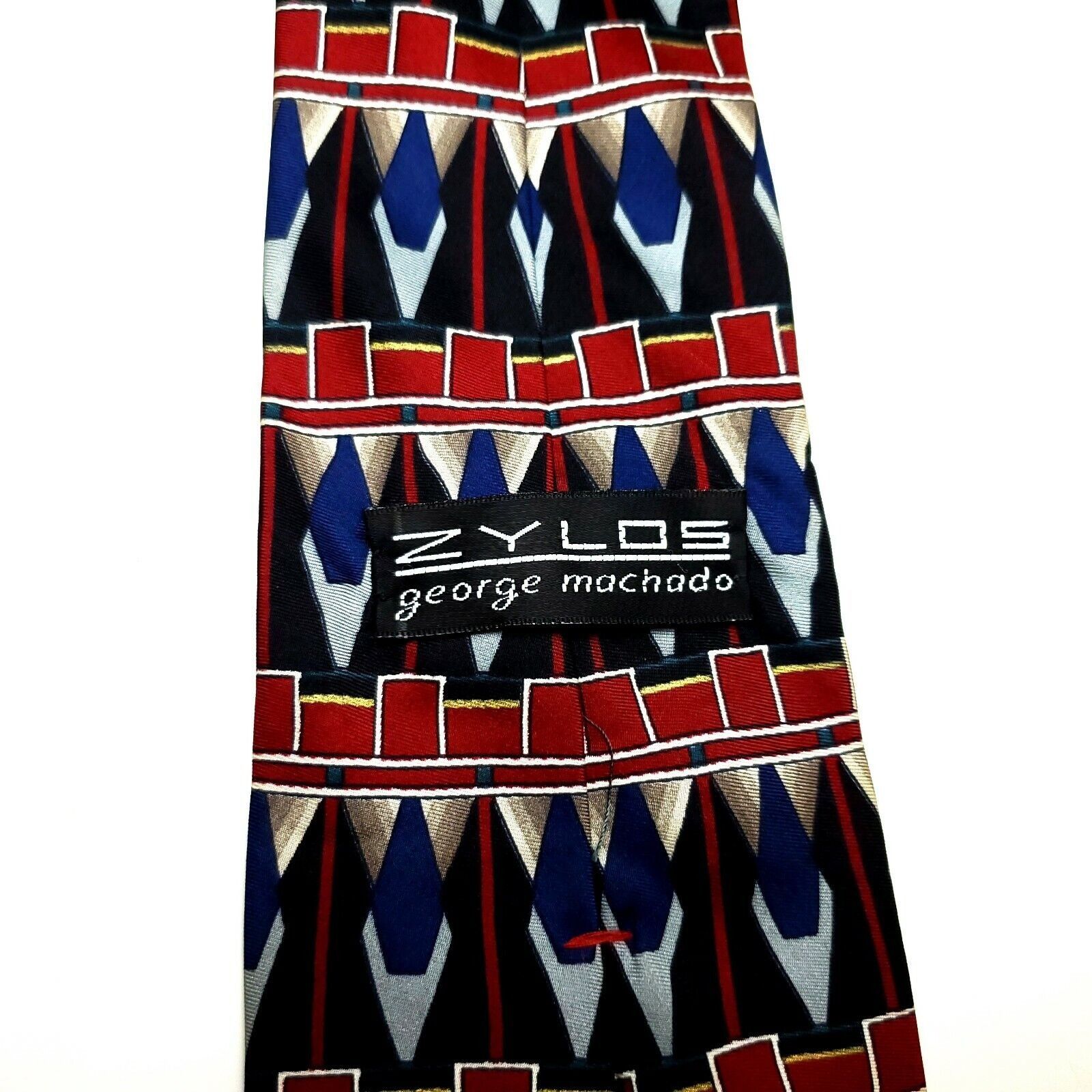 Zylos George Machado Zylos George Machado Silk Tie Print Abstract Multi-Colored G Size ONE SIZE - 3 Thumbnail