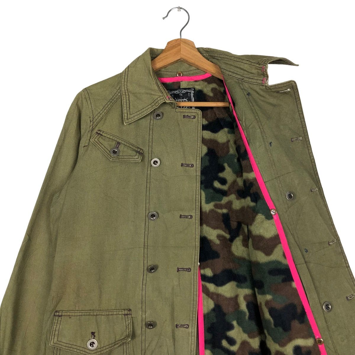 Hysteric Glamour 🔥VINTAGE LONG JACKET ALGON QUINS MILITARY DESIGN JAPAN MADE Size US M / EU 48-50 / 2 - 13 Thumbnail
