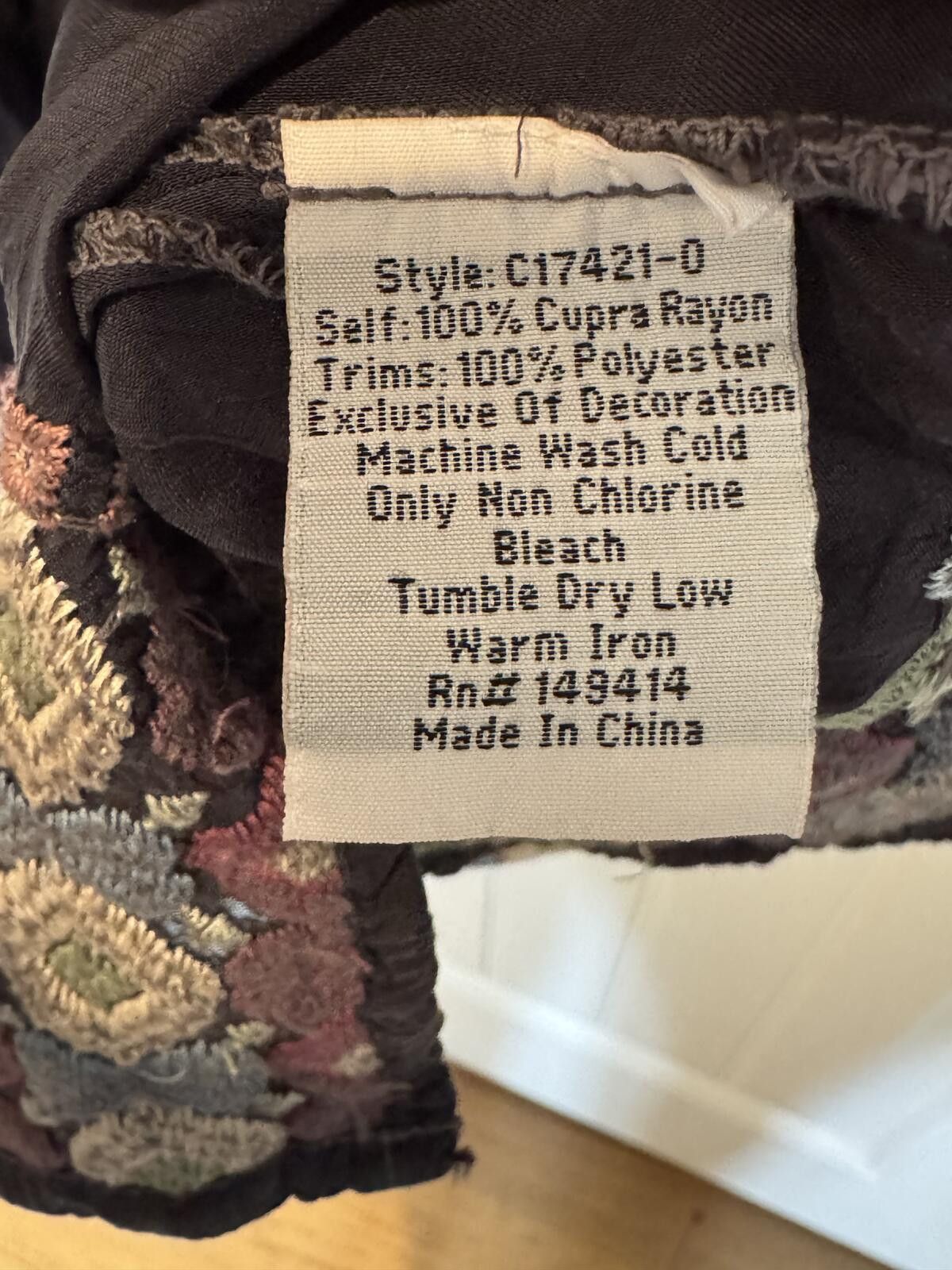 Other Johnny Was Black Terraine Blouse Graphite-XL Size XL / US 12-14 / IT 48-50 - 3 Thumbnail
