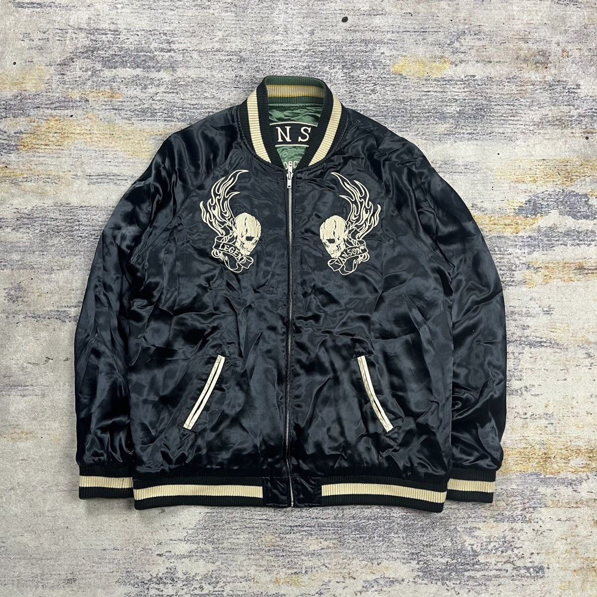 Vanson Leathers Vanson reversible rayon souvenir sukajan jacket Size US XL / EU 56 / 4 - 5 Thumbnail