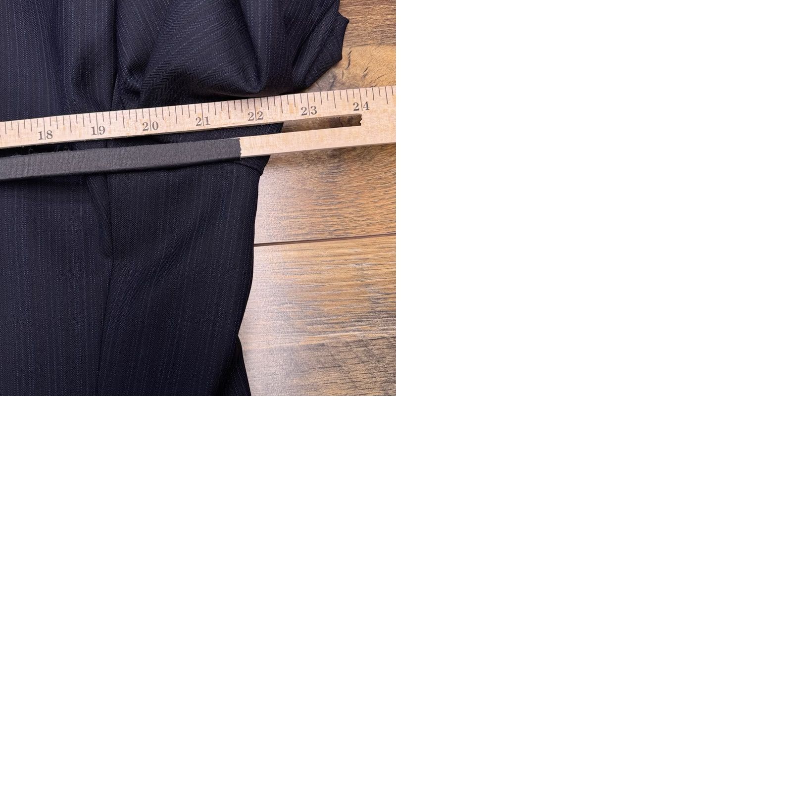 Loro Piana Hickey Freeman Loro Piana Suit Jacket 44 Navy Blue Wool Blazer Size 44R - 10 Thumbnail
