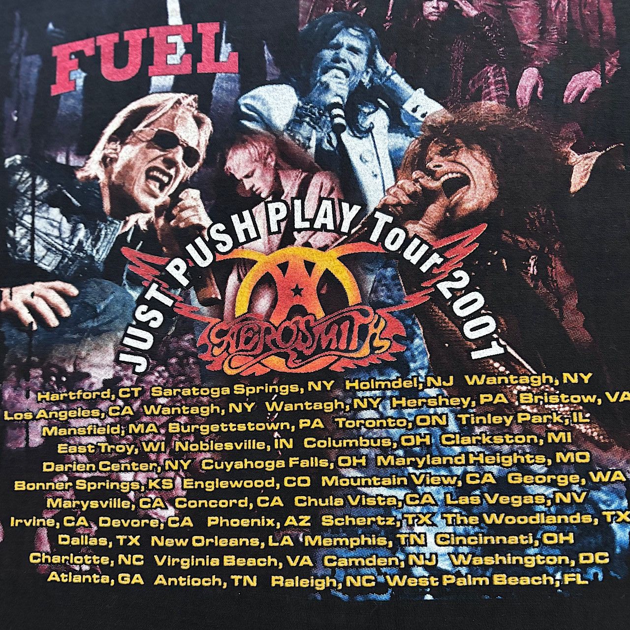 Band Tees Aerosmith x Fuel 2001 “Just Push Play” Tour Tee XL Size US XL / EU 56 / 4 - 4 Thumbnail