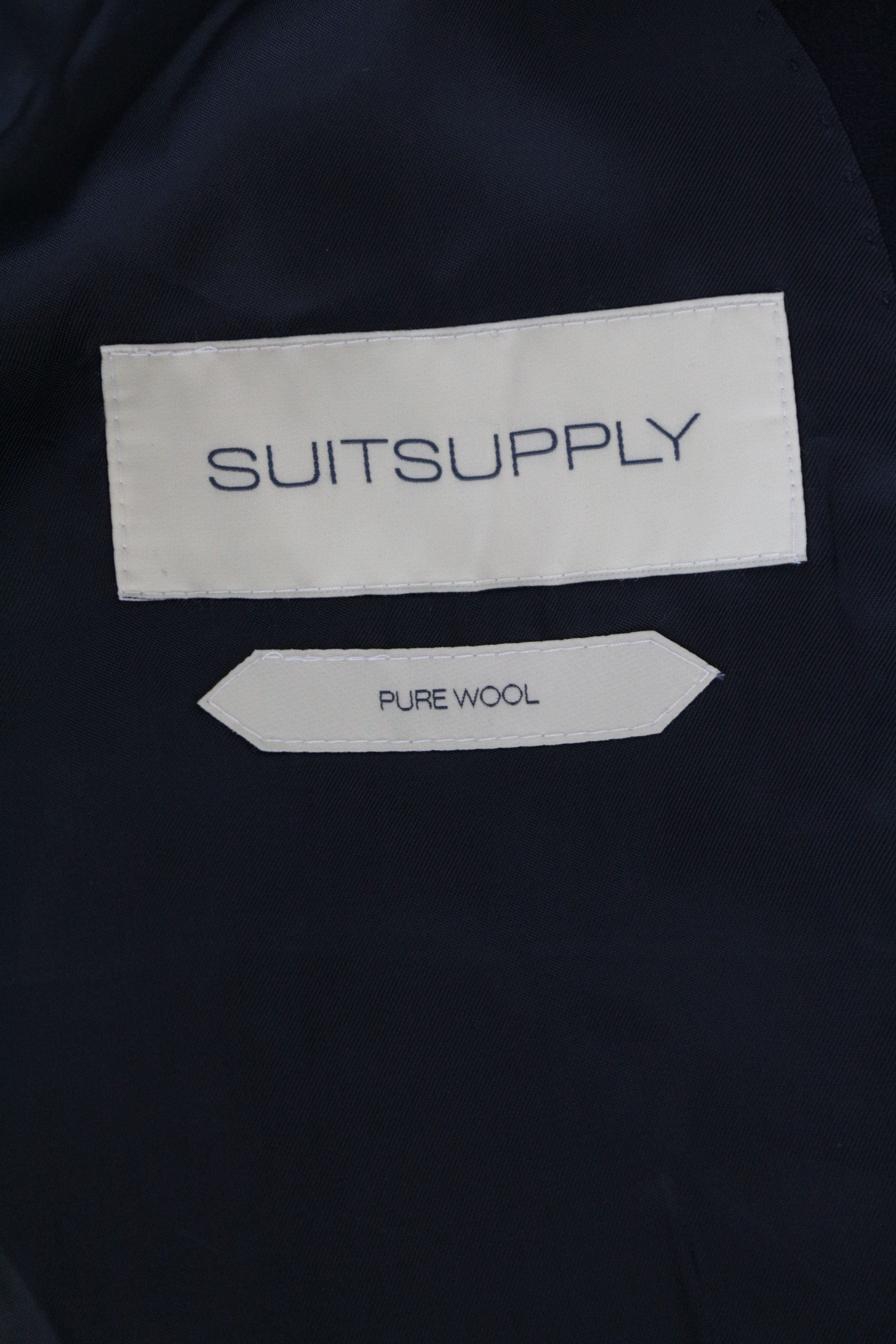 Suitsupply VICENZA UK52S Navy Wool Coat 66880 Size US XXL / EU 58 / 5 - 8 Thumbnail