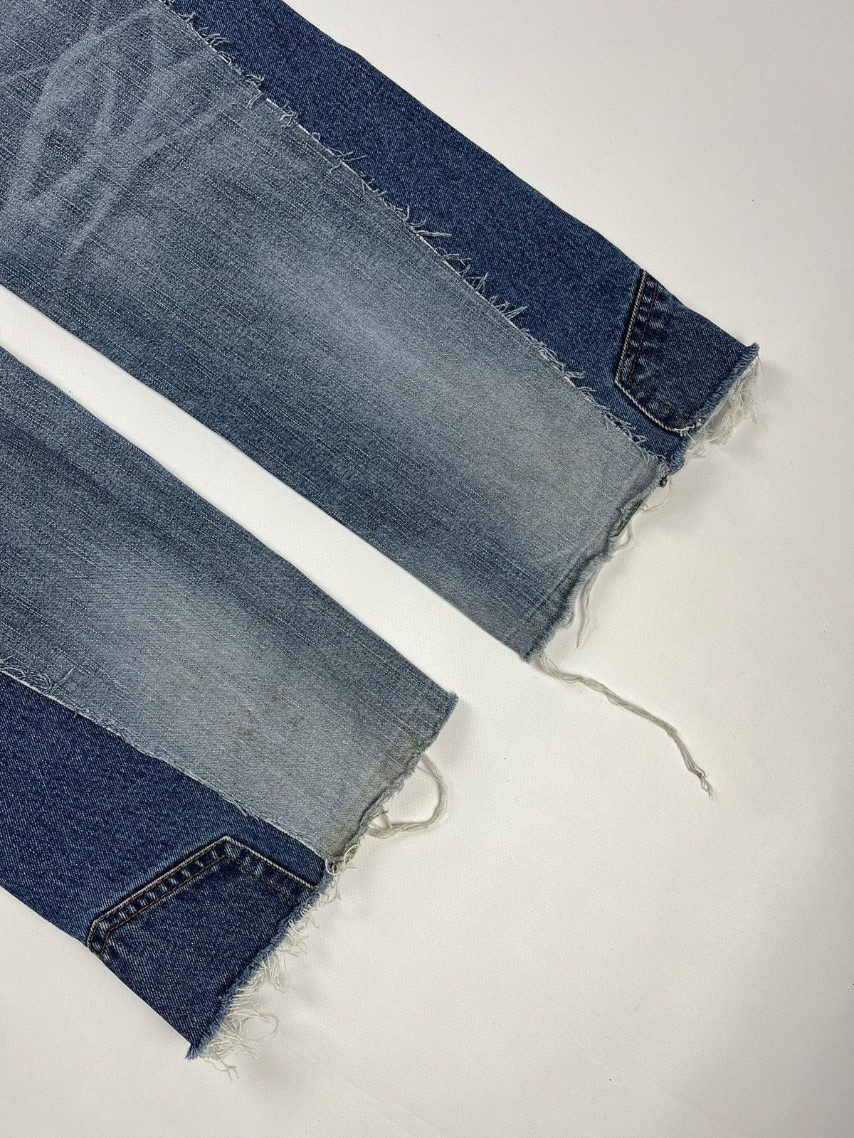 Handmade Handmade custom denim jeans flared pants reworked grunge Size US 34 / EU 50 - 11 Thumbnail
