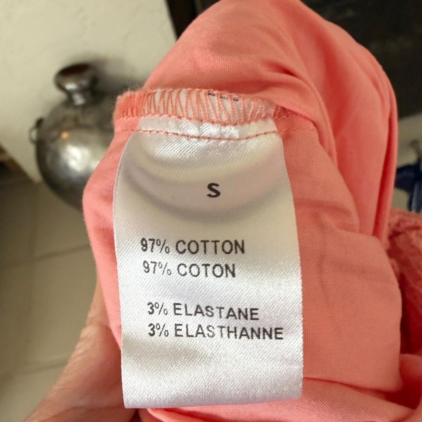 Other Sotela Collection Pink Smocked Midi Dress Puff Sleeve S Size S / US 4 / IT 40 - 12 Thumbnail