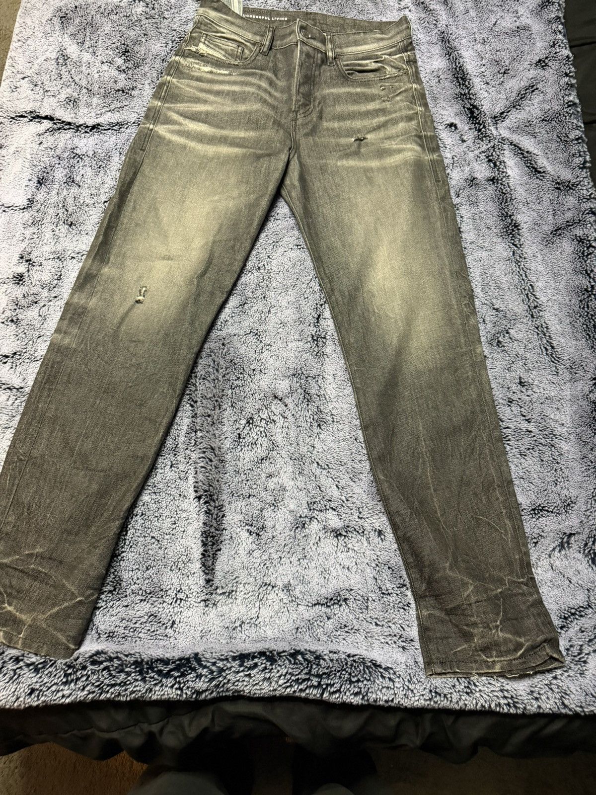 Diesel Diesel Grey Jeans Size US 29 - 1 Thumbnail