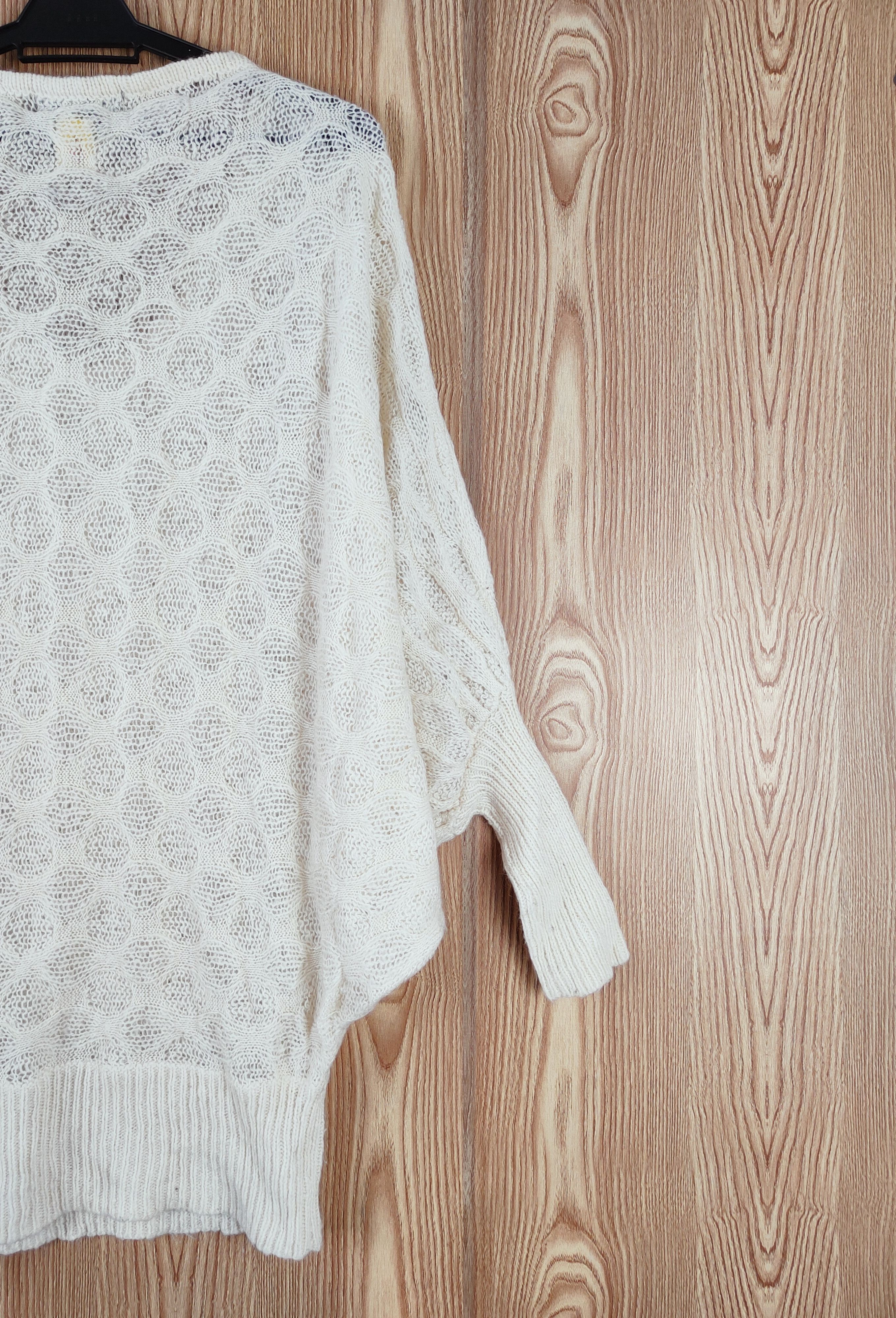 Designer × Homespun Knitwear × Japanese Brand Cecil McBee Cream Knitwear Sweatshirts #W139 Size M / US 6-8 / IT 42-44 - 9 Thumbnail