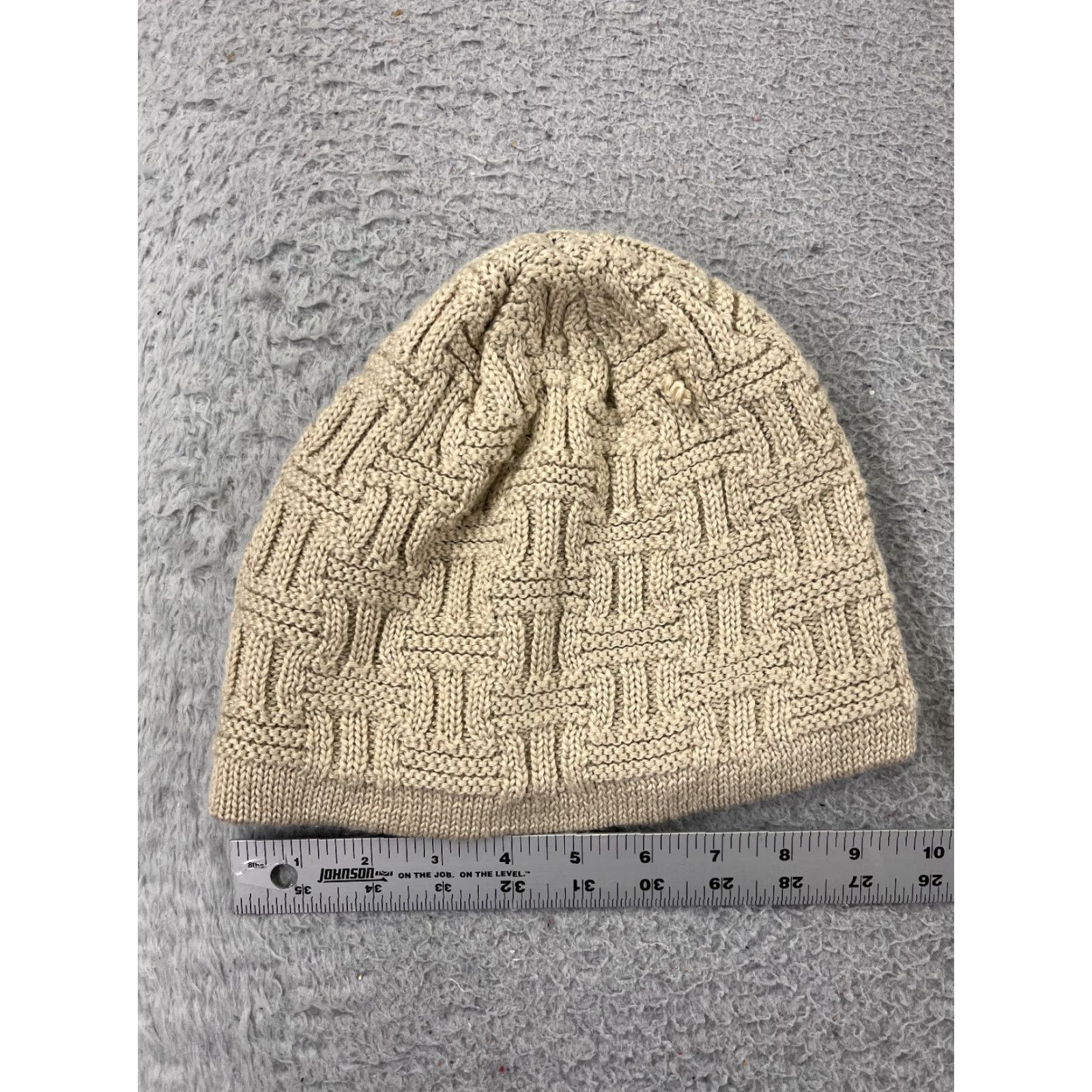 Vintage Sirius Innovations Beanie Adult One Size Knit Beige Wool Blend Lined Ski Hat Mens Beanie System Size ONE SIZE - 4 Thumbnail