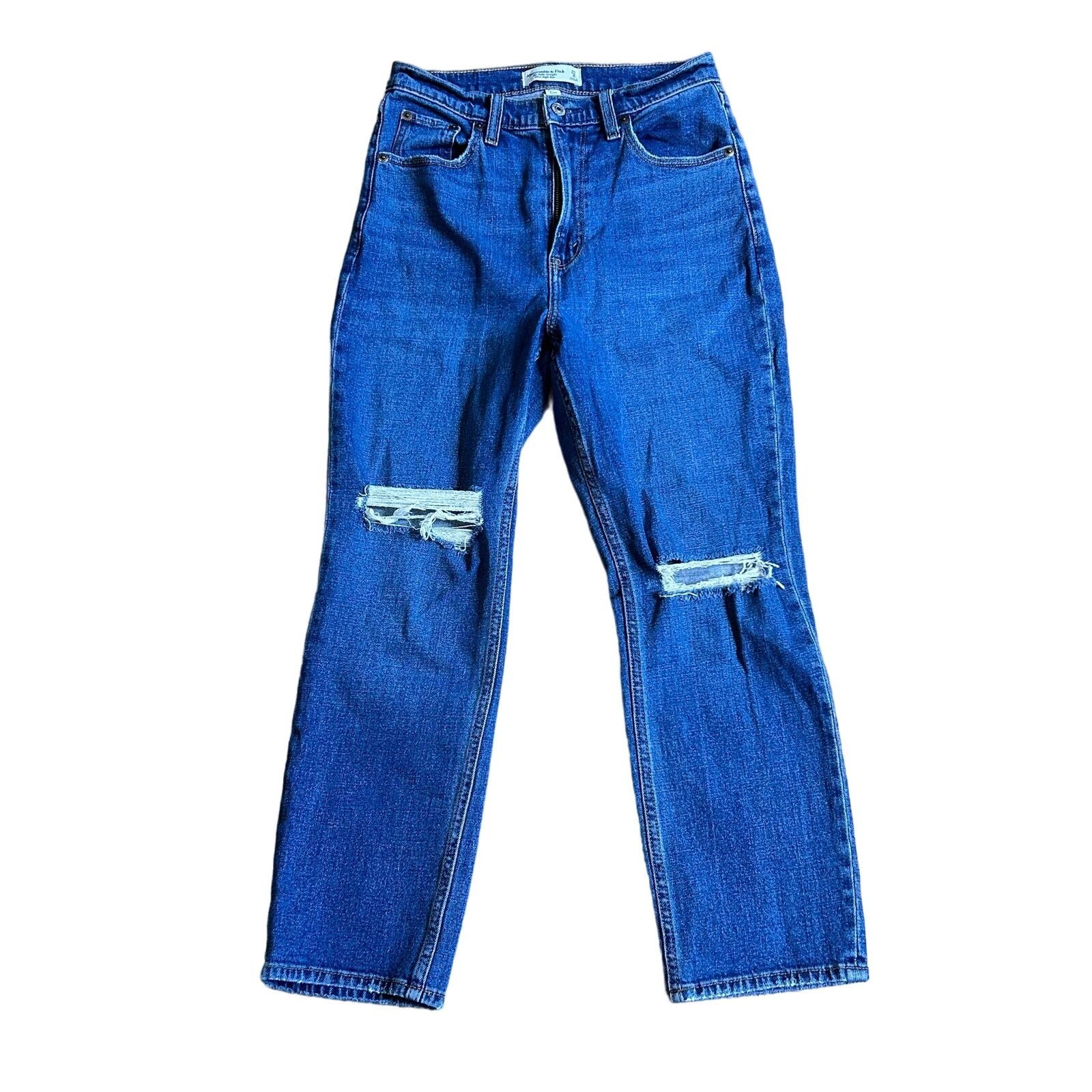 Abercrombie & Fitch Abercrombie & Fitch Ankle Straight Ultra High Rise 27 4 S Size 27" / US 4 / IT 40 - 1 Thumbnail