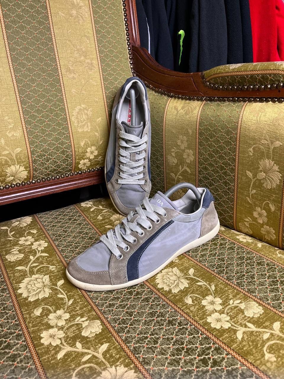 Prada × Vintage Vintage Prada Red Tab Low Top Leather Sneakers EUR 41 Size US 8 / EU 41 - 5 Thumbnail