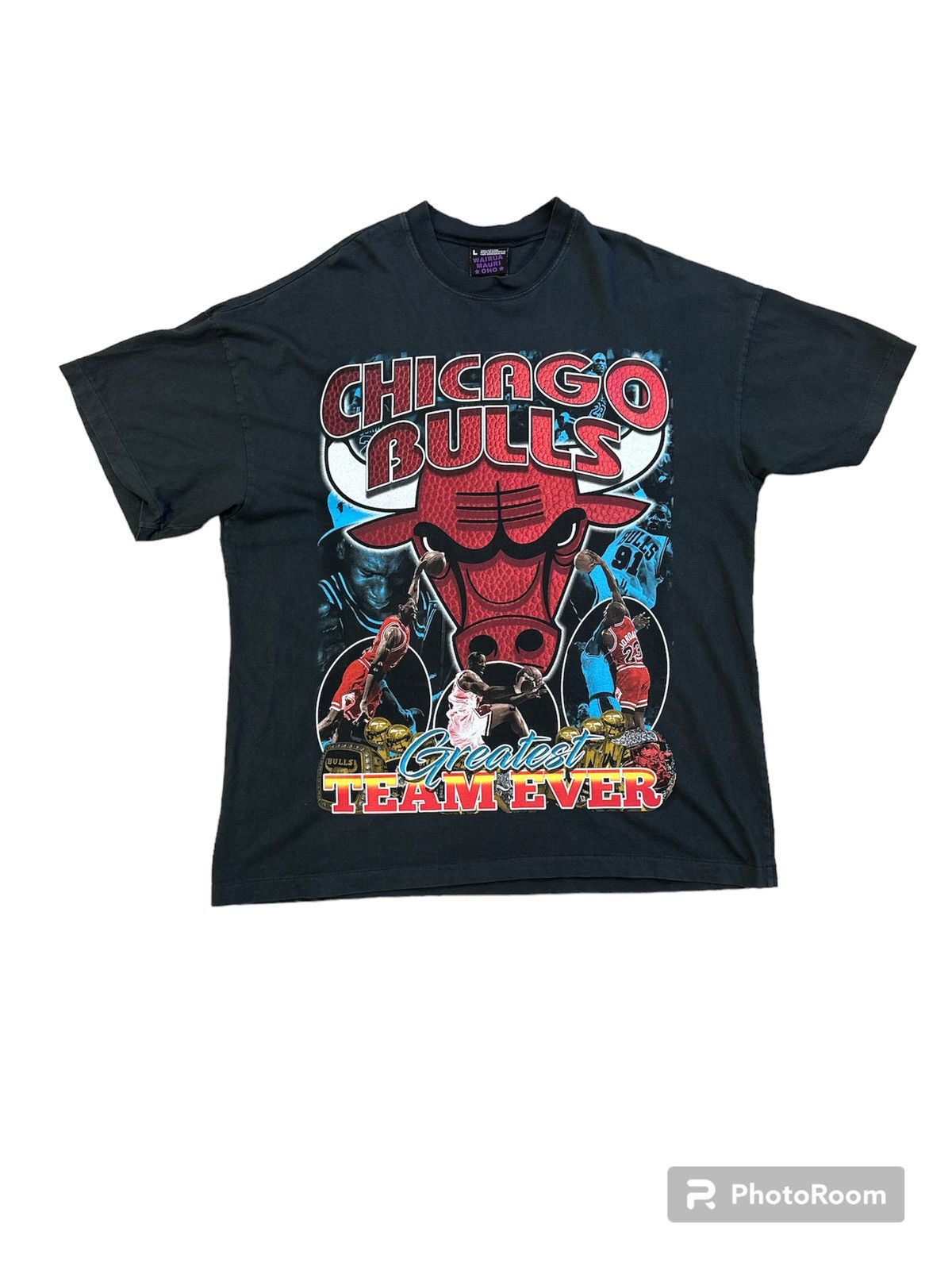 Rap Tees × Vintage Effn Clothing Vintage Bootleg Chicago Bulls Rap Tee Size US L / EU 52-54 / 3 - 1 Thumbnail