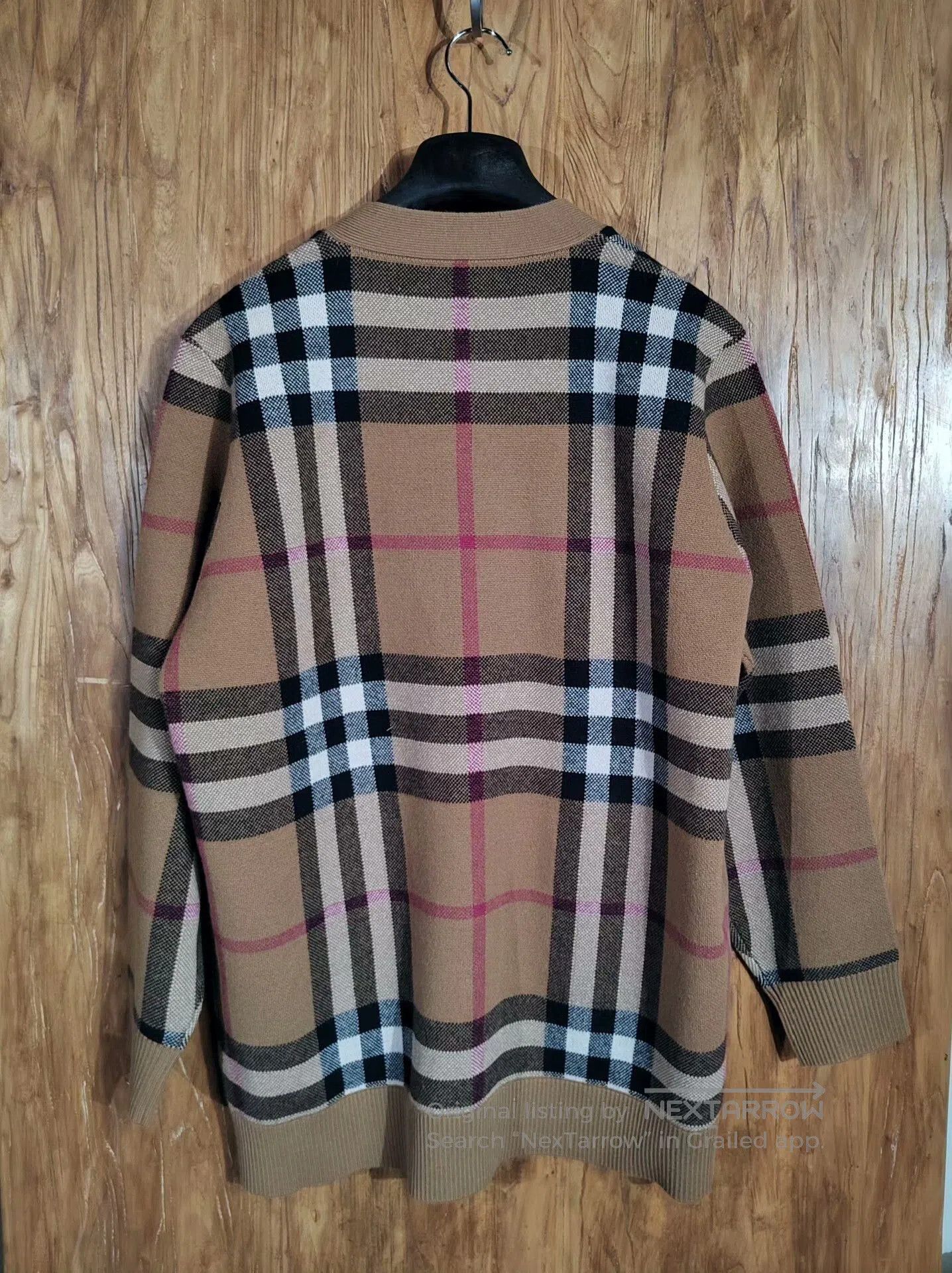 Burberry Burberry Check Wool Cardigan Size XL. Size US XL / EU 56 / 4 - 6 Thumbnail