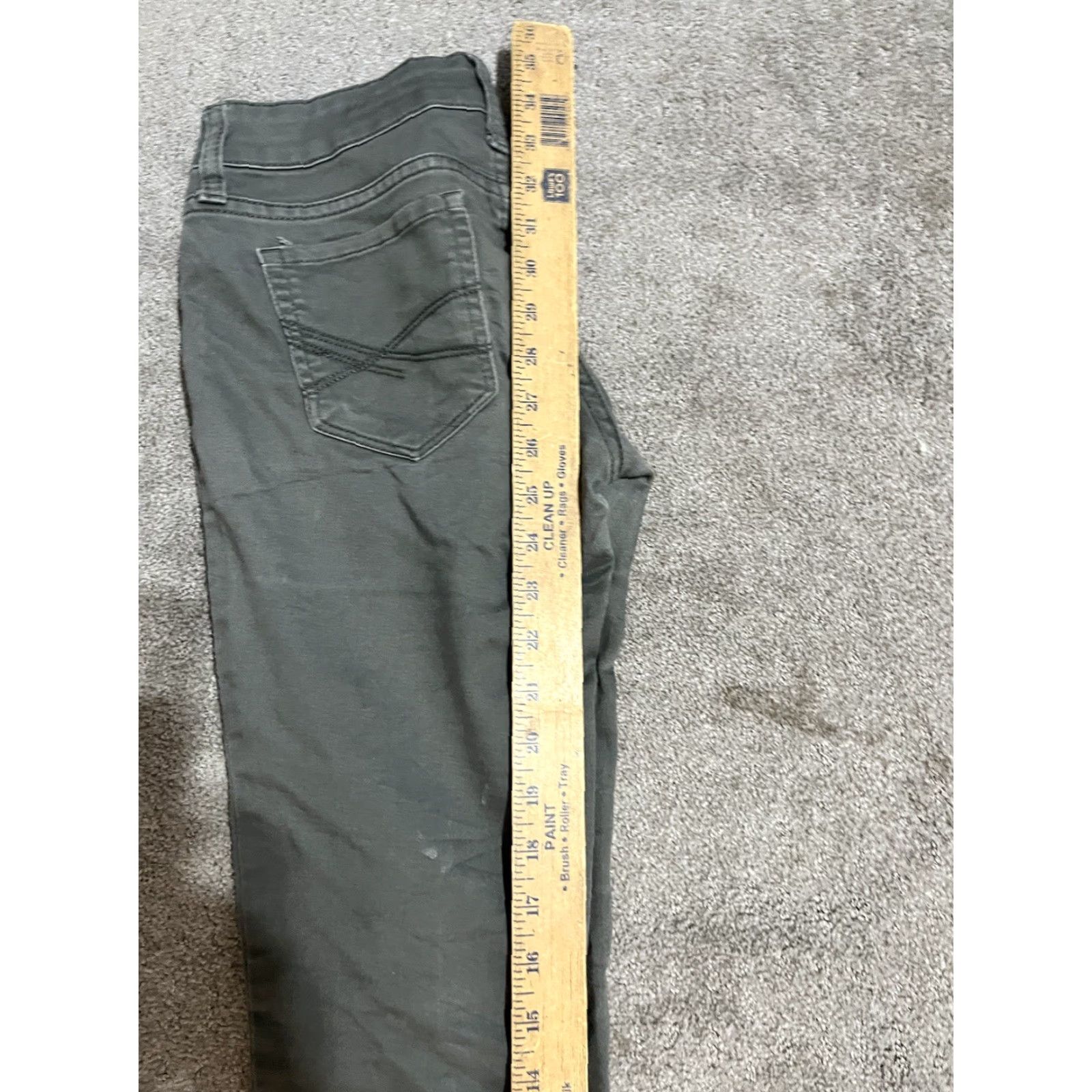 Aeropostale Aeropostale Ankle Jegging Green Denim Jeans Women's Size 2 Regular Inseam 27" Mid Rise Distressed Womens Size 26" / US 2 / IT 38 - 7 Thumbnail