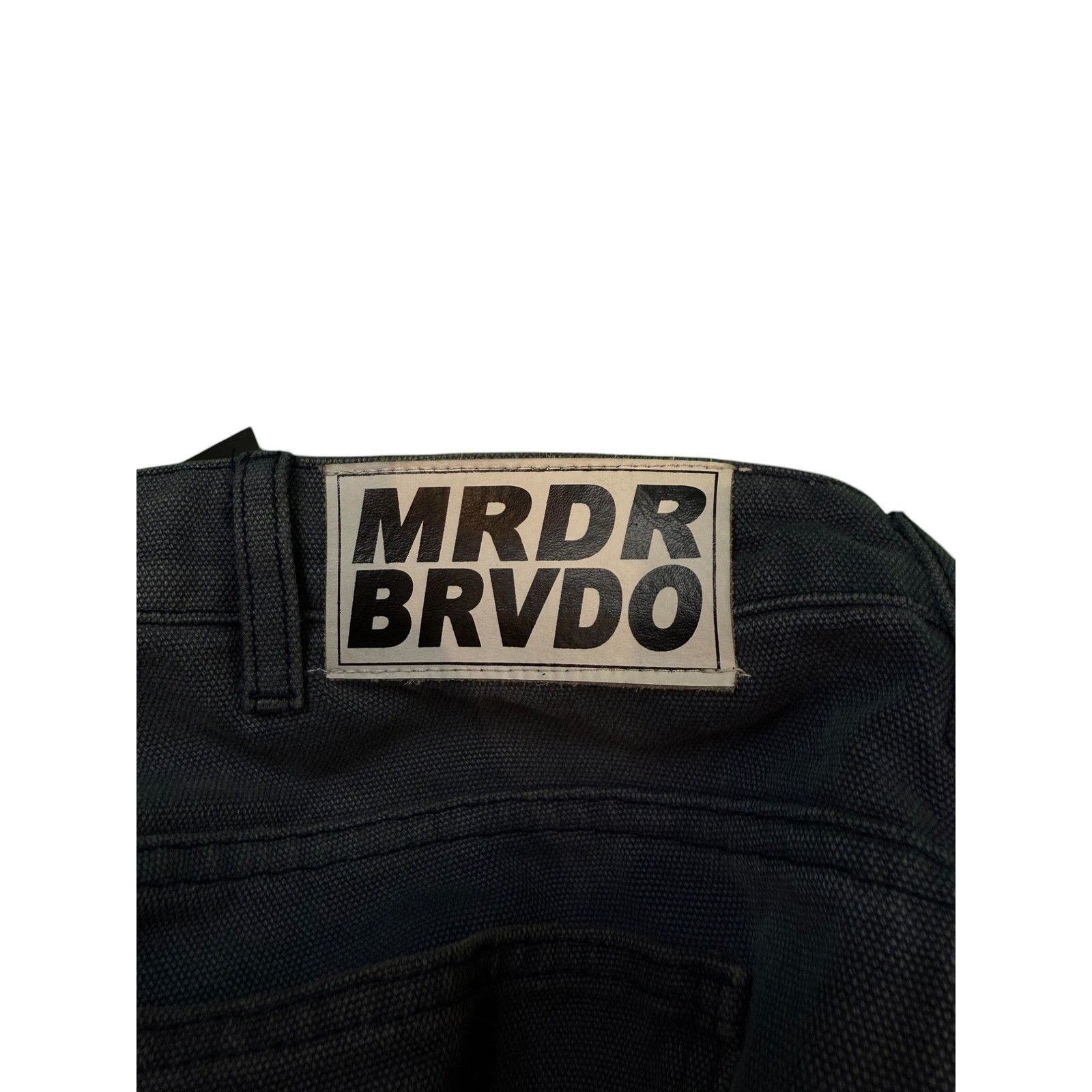Who Decides War WDW Patched Arch Embroidered Navy Blue Jeans Size US 36 / EU 52 - 5 Thumbnail